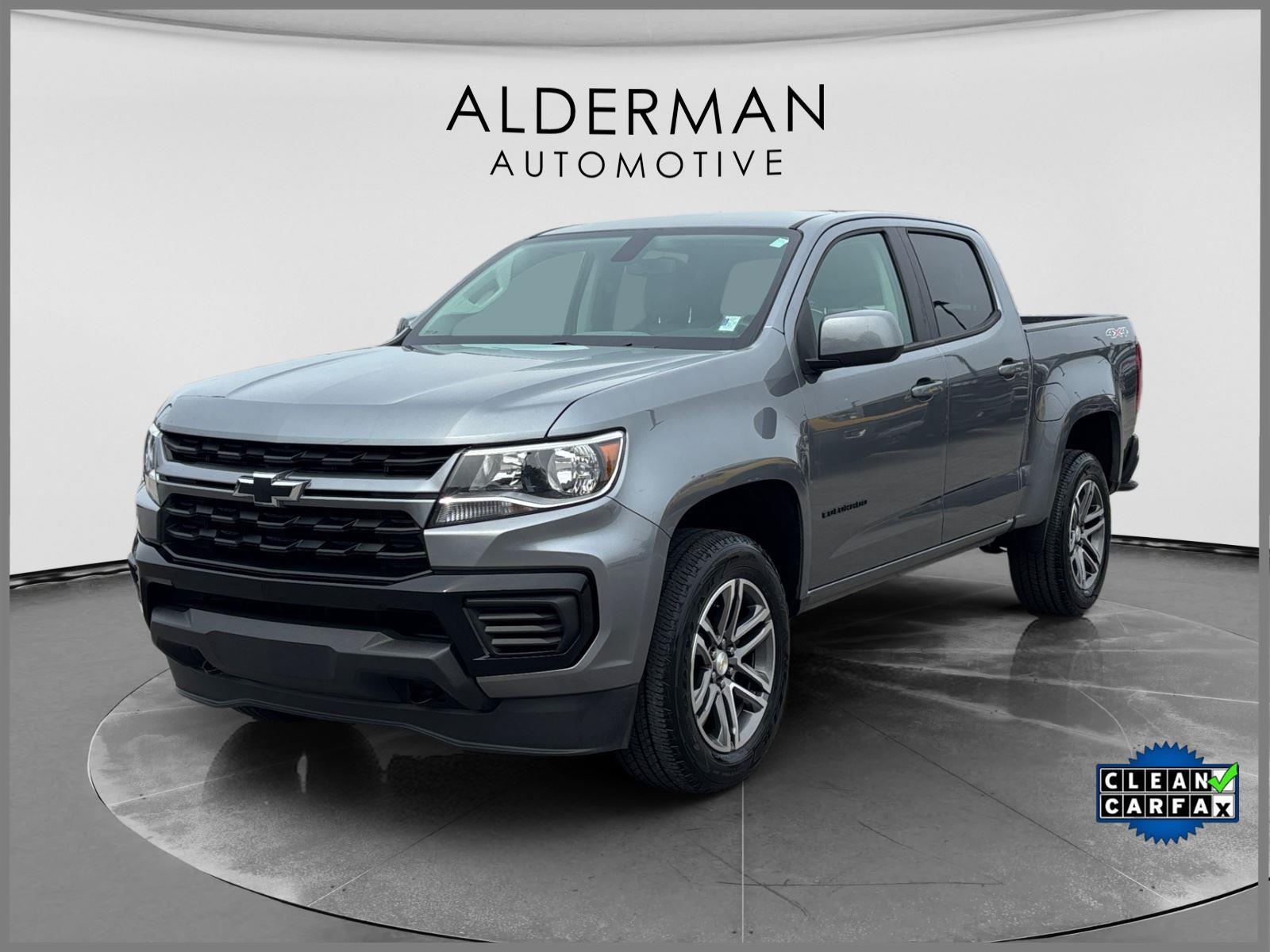 Gray (Satin Steel Metallic) 2021 Chevrolet Colorado Pickup Truck Four-Wheel Drive 8-Speed Automatic