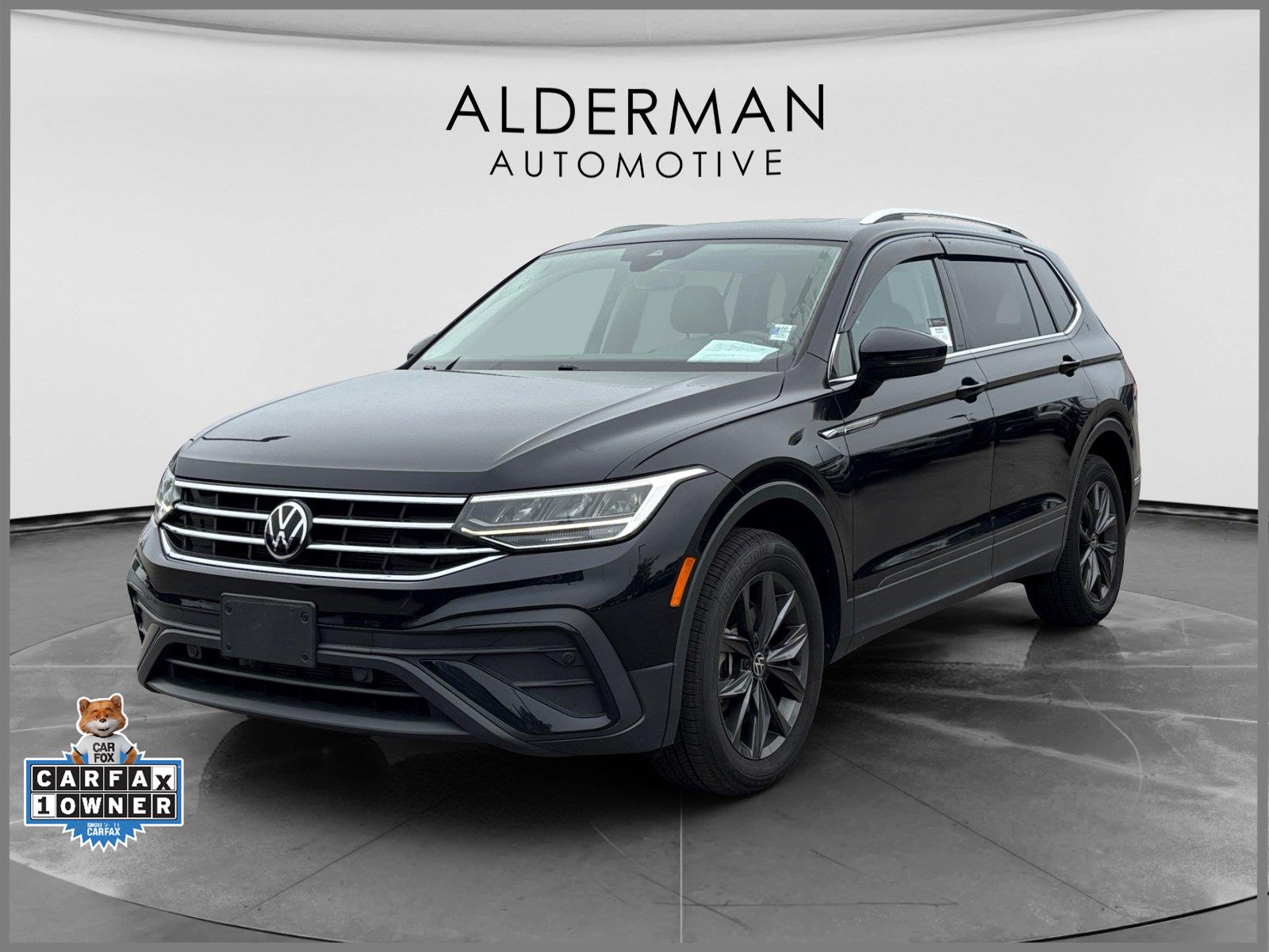 Deep Black Pearl 2023 Volkswagen Tiguan SUV / Crossover All-Wheel Drive Automatic