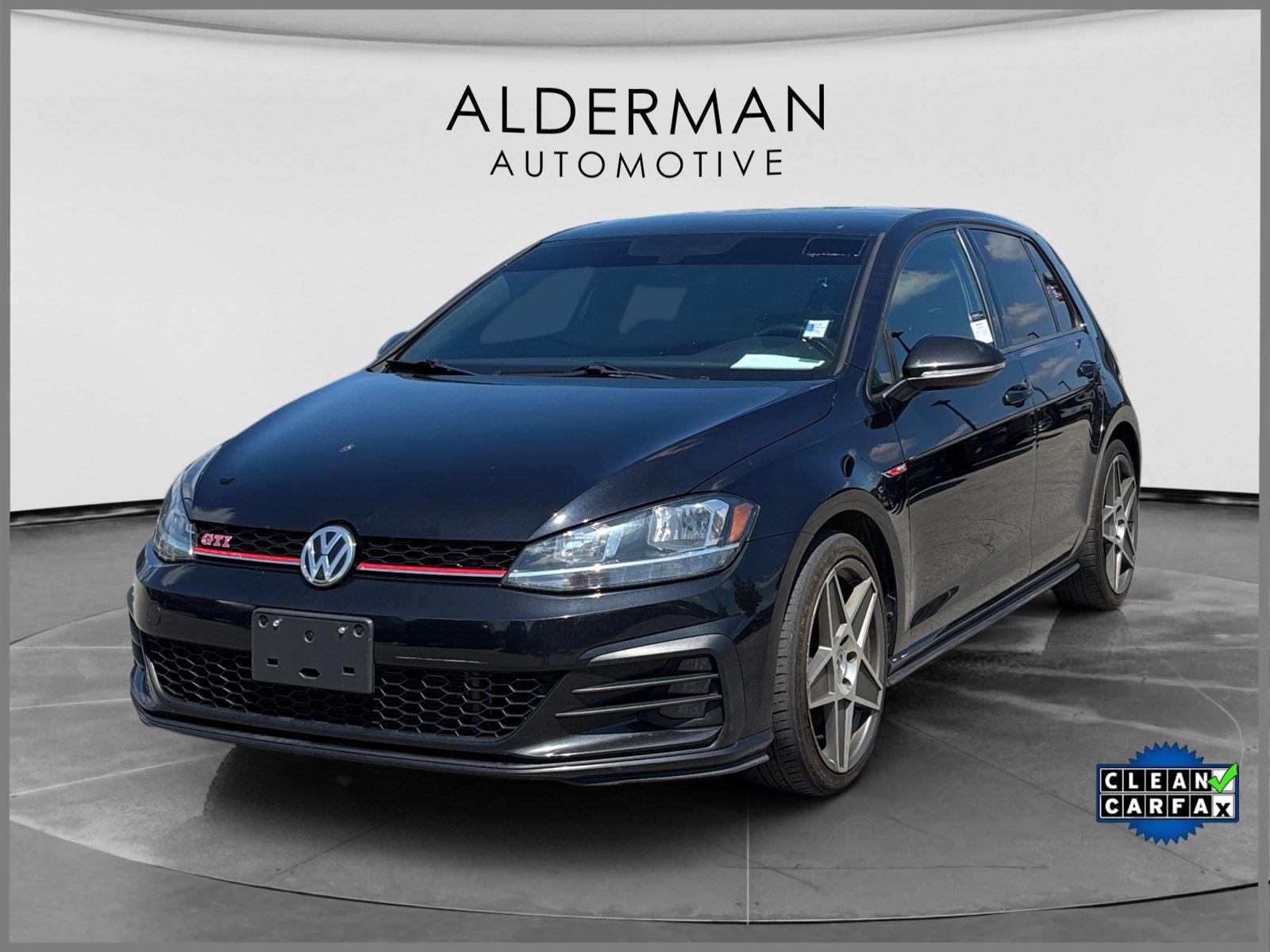Deep Black Pearl 2021 Volkswagen Golf GTI Hatchback Front-Wheel Drive Manual
