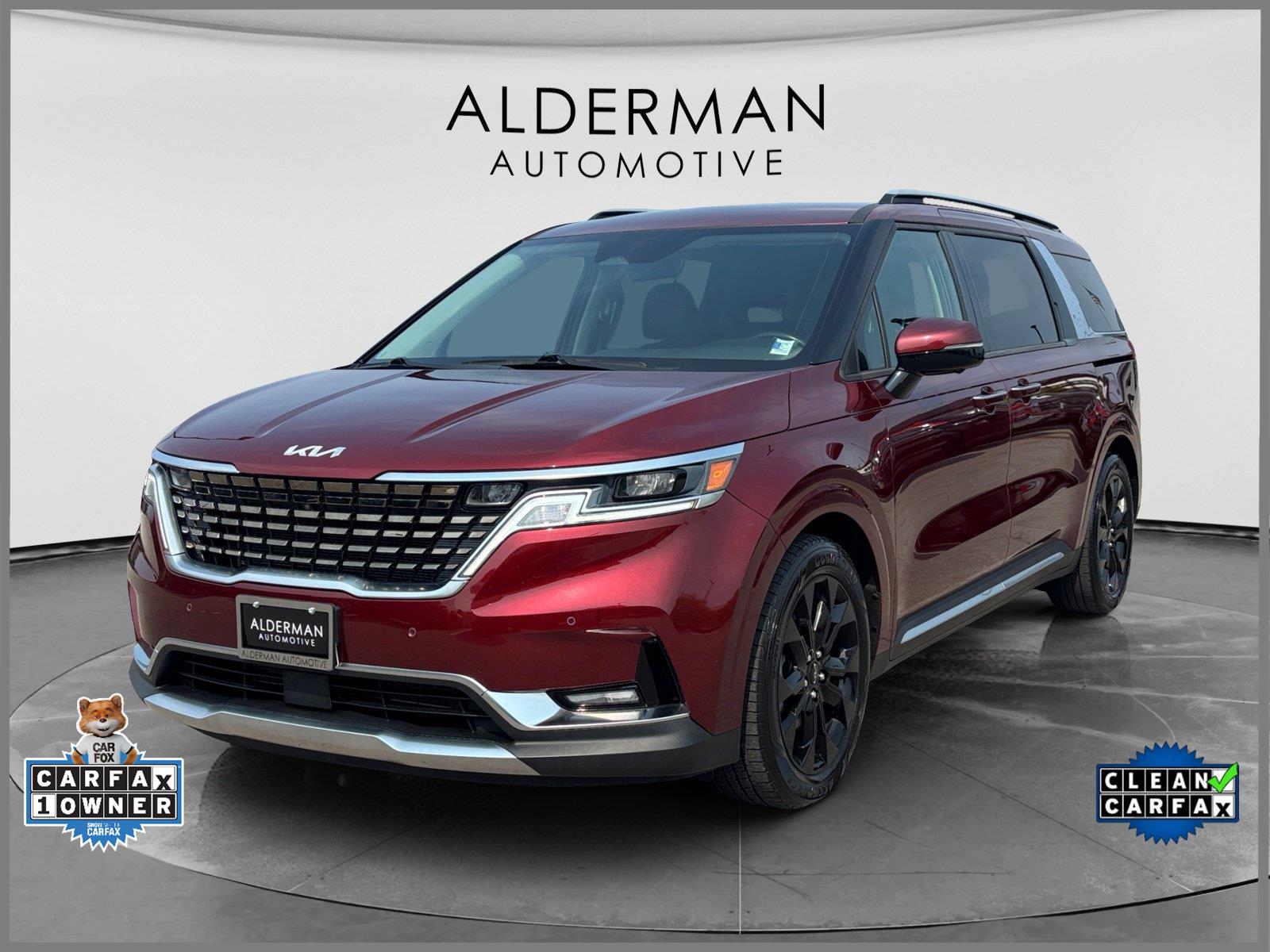 Flare Red 2022 Kia Carnival Minivan Front-Wheel Drive 8-Speed Automatic