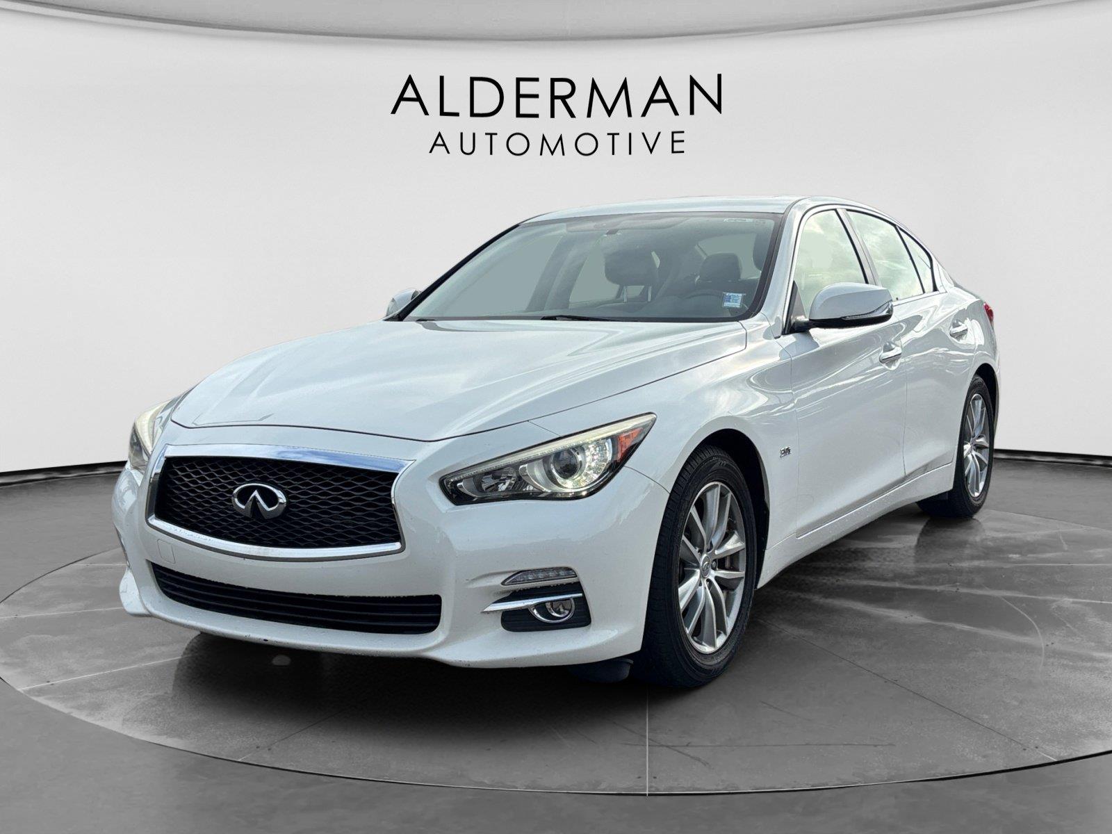 Pure White 2017 INFINITI Q50 Sedan Rear-Wheel Drive Automatic