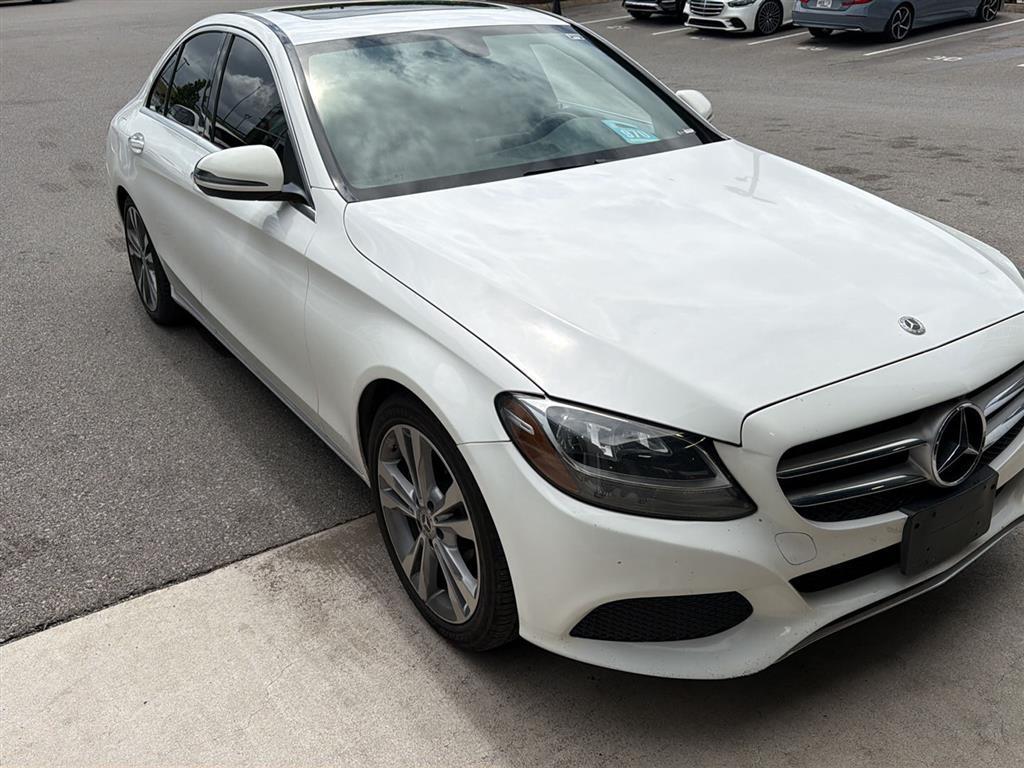 Polar White 2018 Mercedes-Benz C-Class C 300 Sedan RWD Sedan Rear-Wheel Drive Automatic