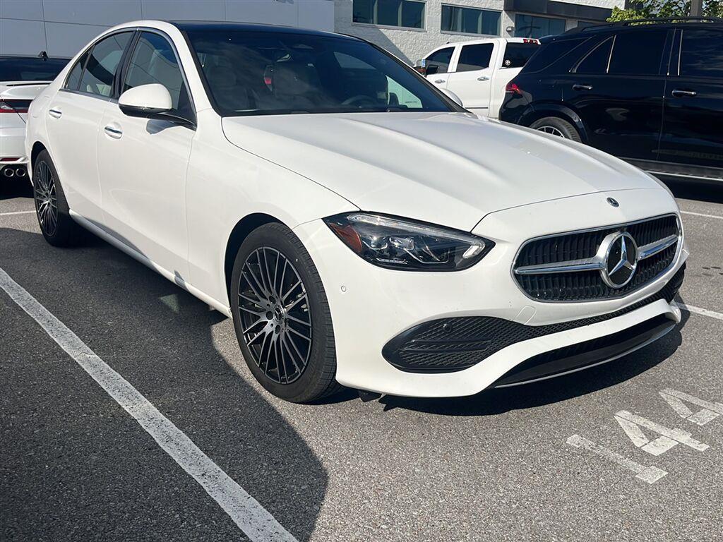 Polar White 2025 Mercedes-Benz C-Class Sedan Rear-Wheel Drive Automatic