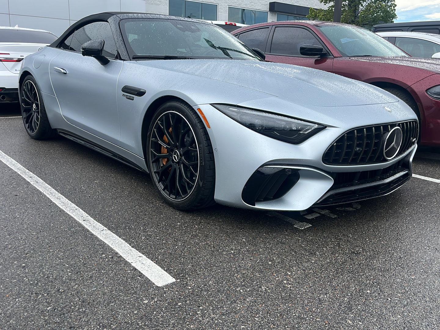 MANUFAKTUR Cirrus Silver MAGNO 2025 Mercedes-Benz SL-Class Convertible All-Wheel Drive Automatic