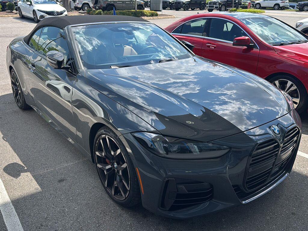 Gray (Dravit Grey Metallic) 2025 BMW 4 Series Convertible Rear-Wheel Drive Automatic