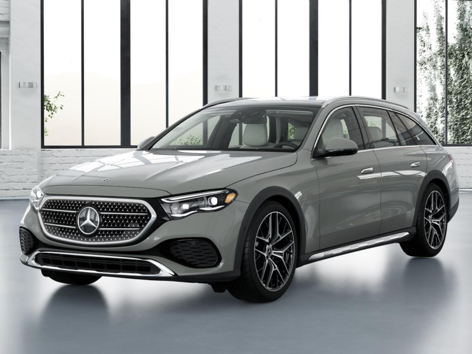 Gray (MANUFAKTUR Alpine Grey) 2026 Mercedes-Benz E-Class All-Terrain E 450 4MATIC Wagon All-Wheel Drive Automatic