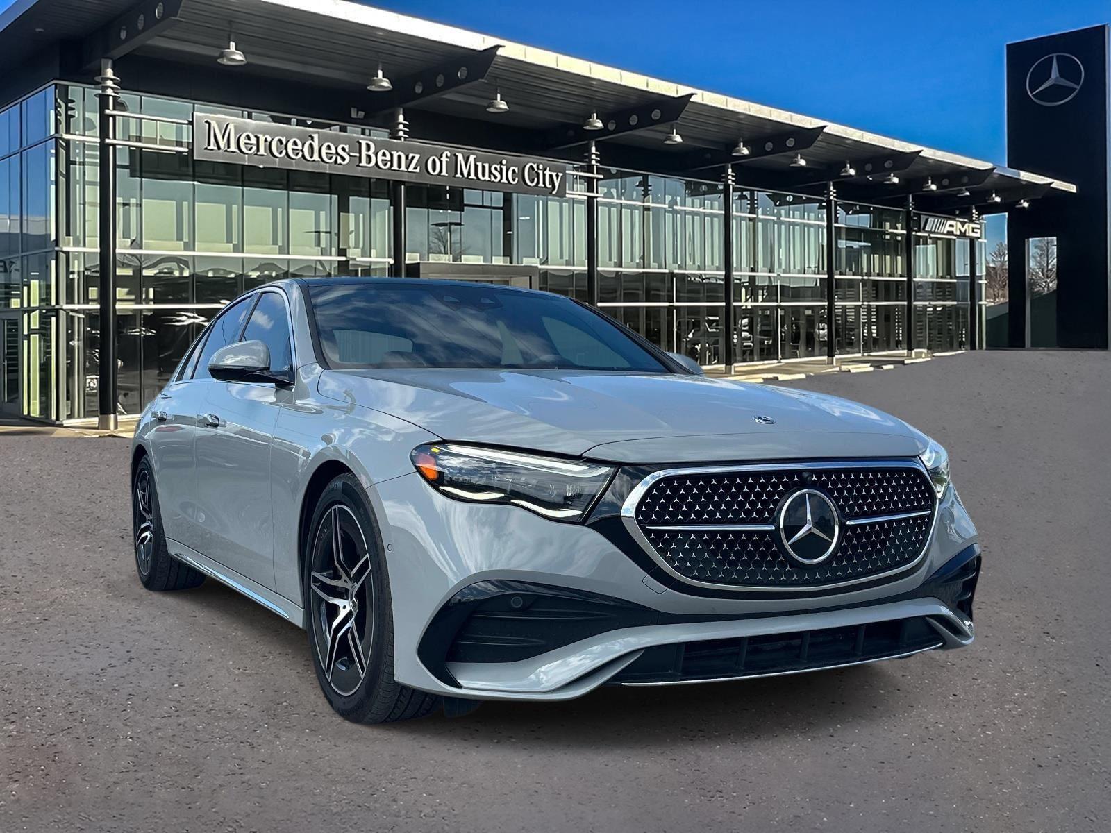 Gray (MANUFAKTUR Alpine Grey) 2025 Mercedes-Benz E-Class E 450 4MATIC Sedan All-Wheel Drive 9-Speed Automatic