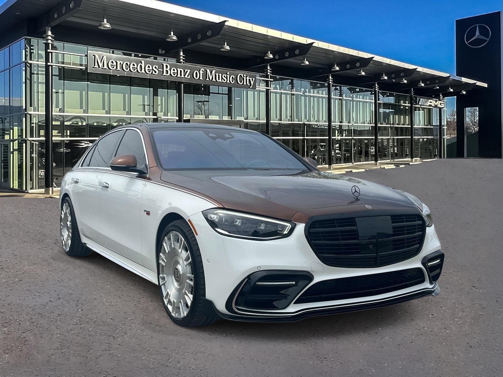 MANUFAKTUR Moonlight White Magno 2025 Mercedes-Benz S-Class S 580 4MATIC Sedan All-Wheel Drive Automatic