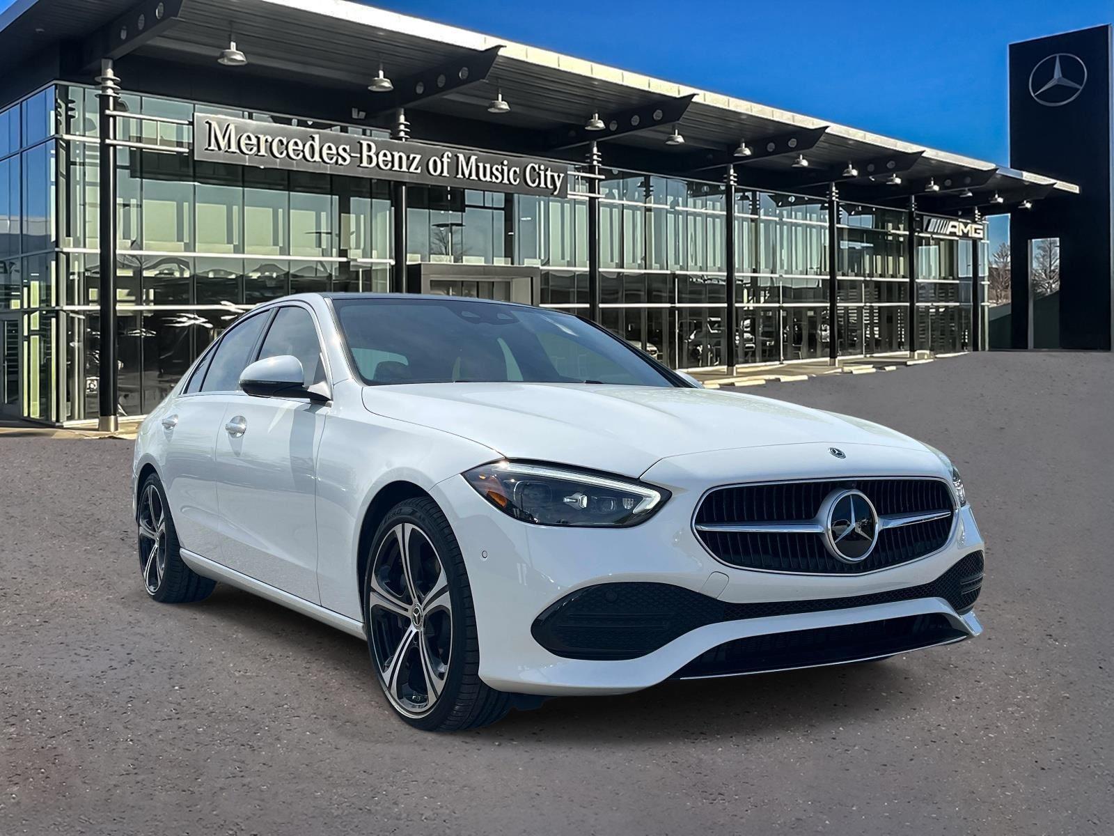 MANUFAKTUR Moonlight White Metallic 2025 Mercedes-Benz C-Class C 300 RWD Sedan Rear-Wheel Drive Automatic