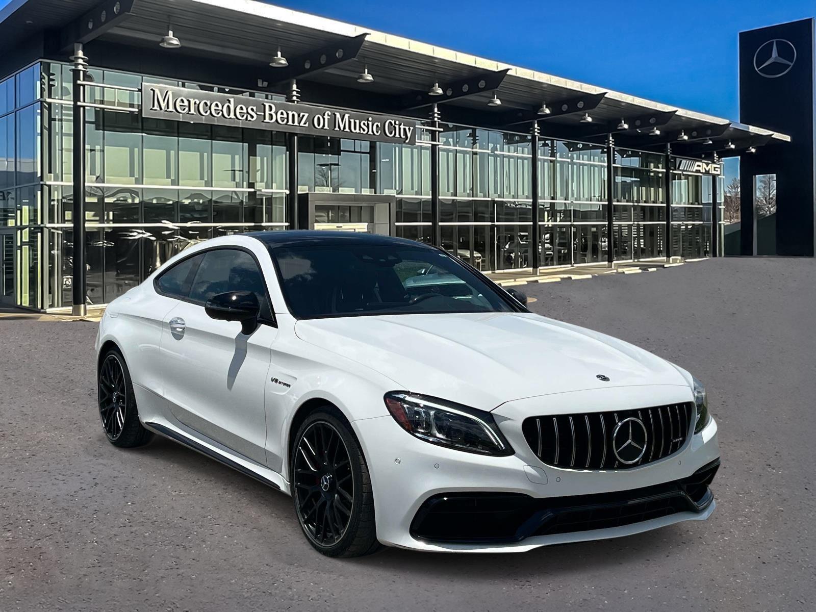 Polar White 2021 Mercedes-Benz C-Class AMG C 63 S Coupe RWD Coupe Rear-Wheel Drive Automatic