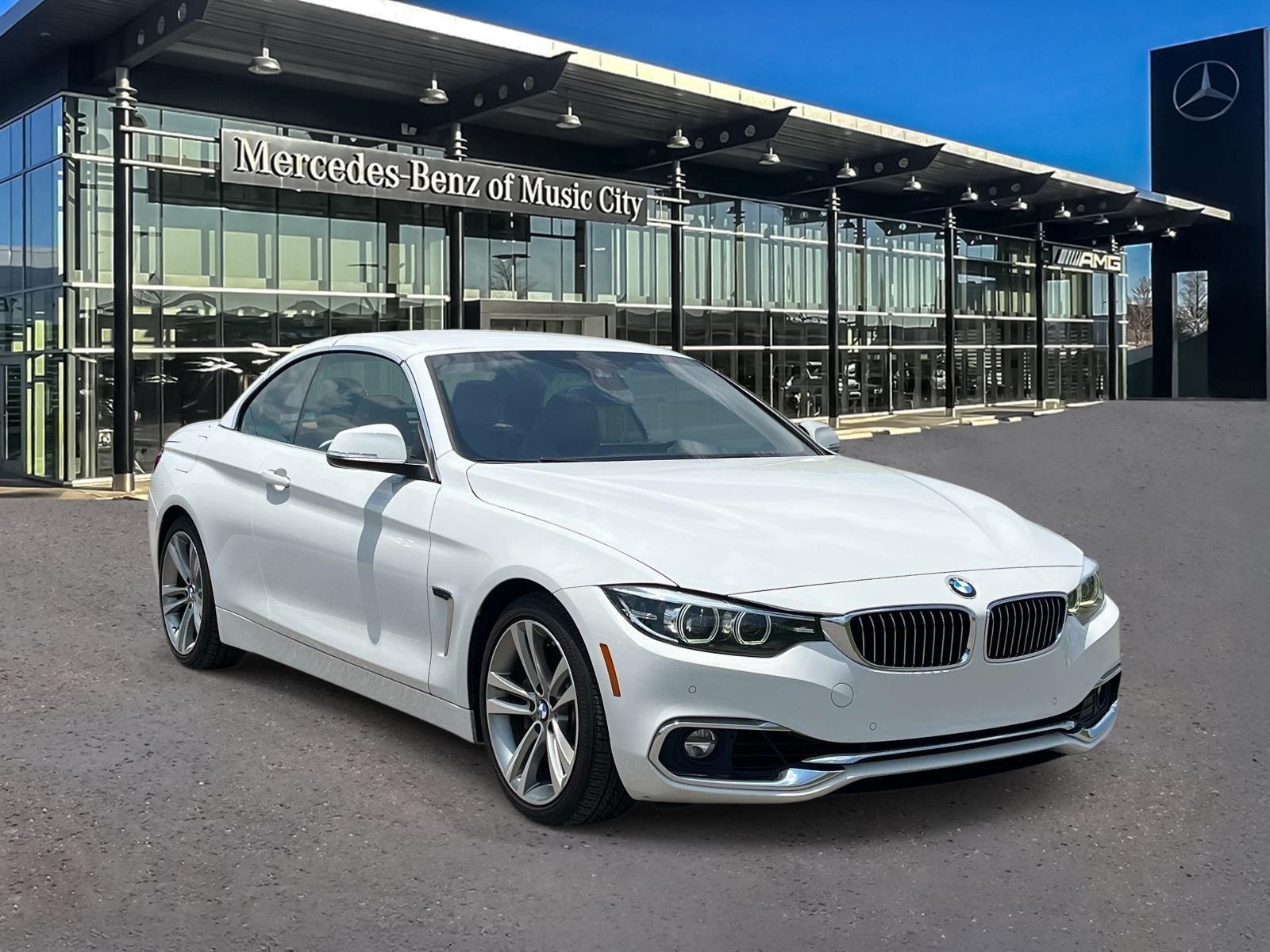 Alpine White 2019 BMW 4 Series Convertible Rear-Wheel Drive Automatic