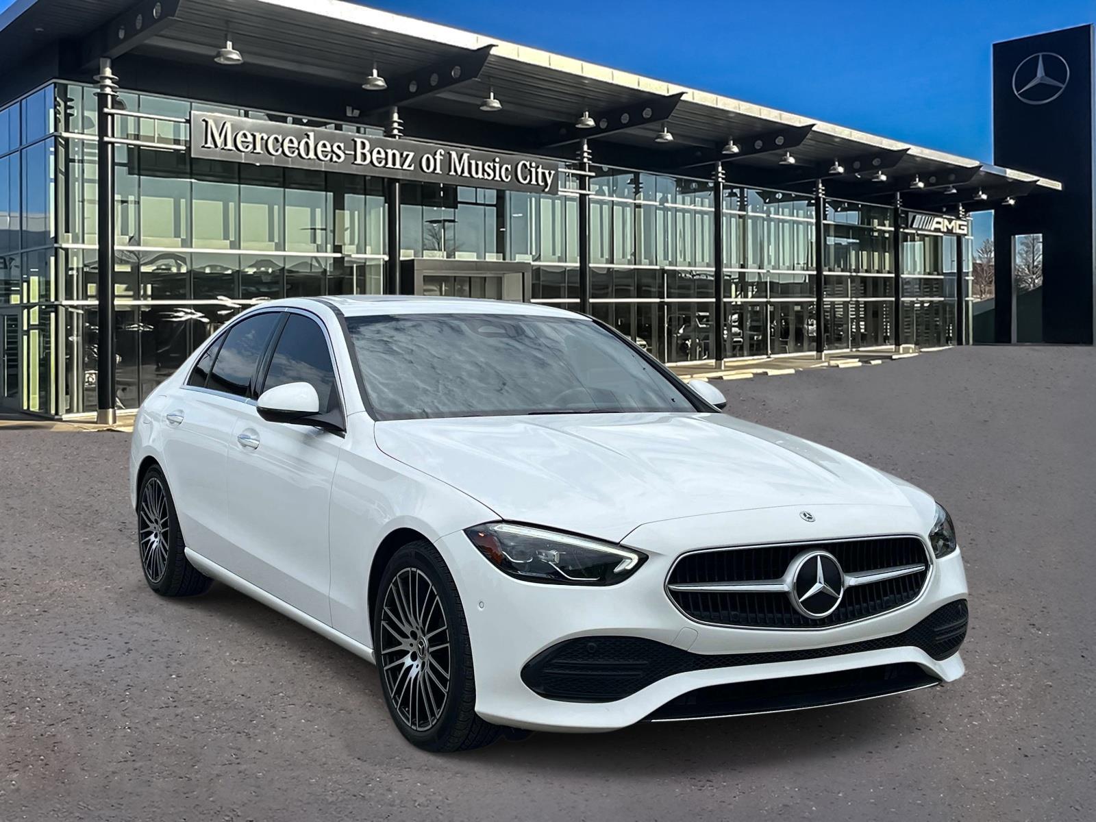 Polar White 2024 Mercedes-Benz C-Class Sedan All-Wheel Drive Automatic