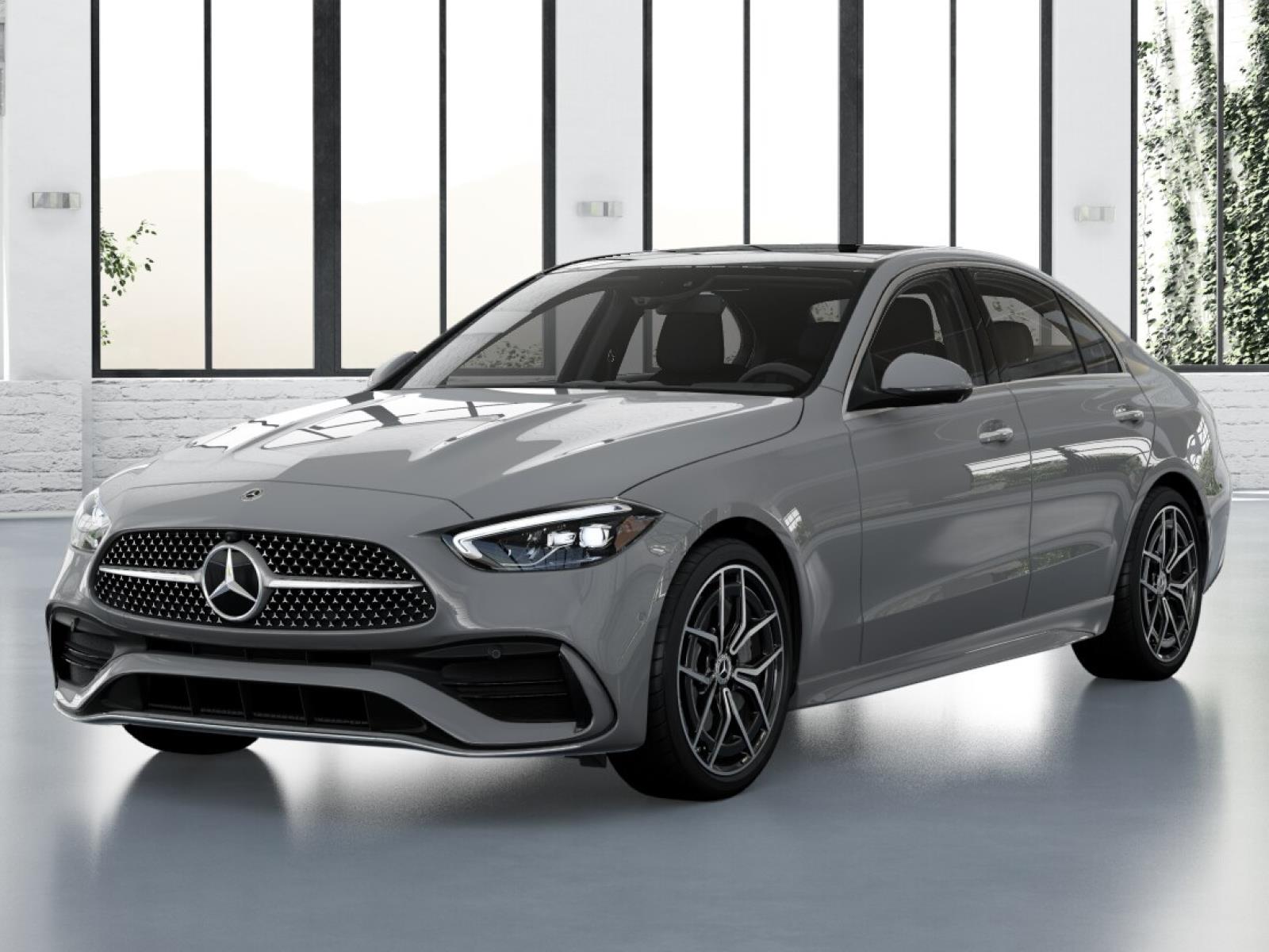 Gray (MANUFAKTUR Alpine Grey) 2026 Mercedes-Benz C-Class Sedan All-Wheel Drive Automatic