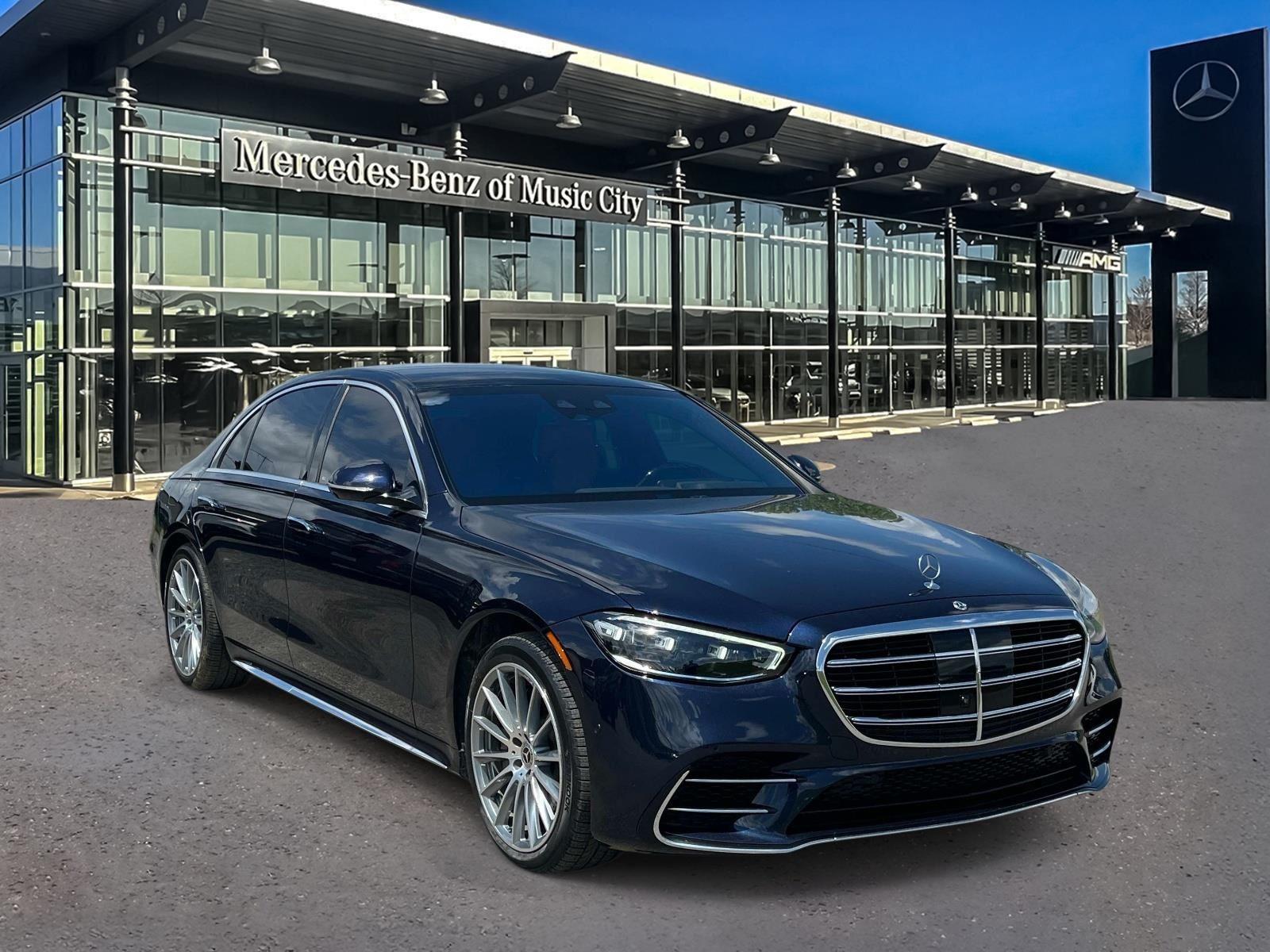 Nautical Blue Metallic 2023 Mercedes-Benz S-Class Sedan All-Wheel Drive Automatic