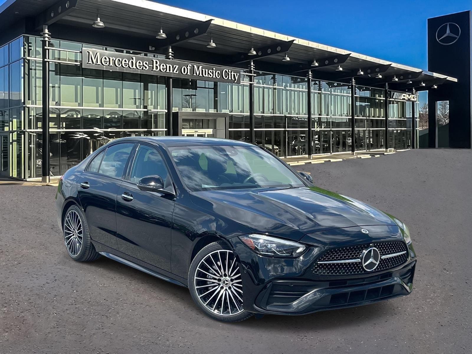 Black 2023 Mercedes-Benz C-Class Sedan Rear-Wheel Drive Automatic
