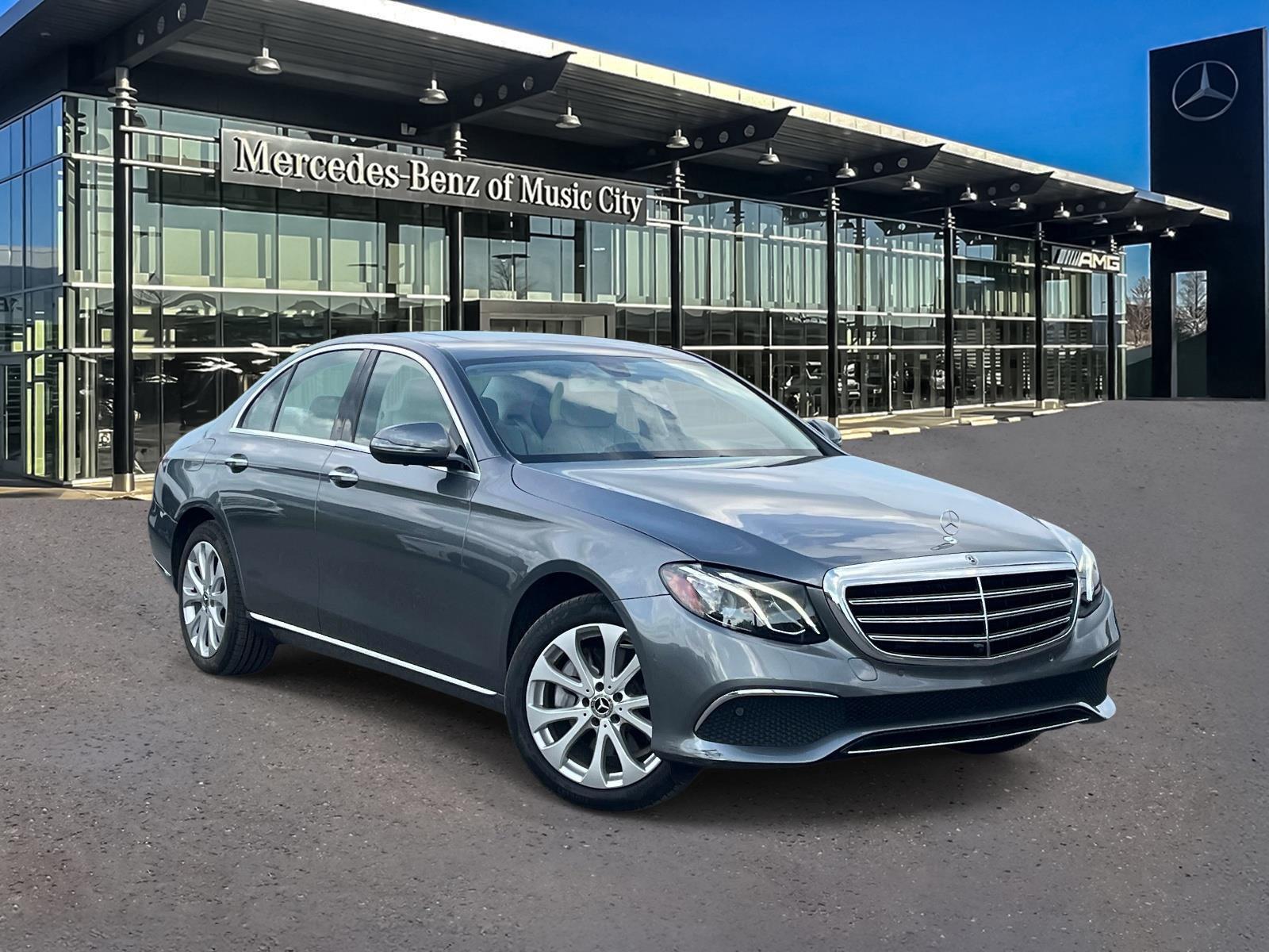 Gray (Selenite Grey Metallic) 2019 Mercedes-Benz E-Class Sedan Rear-Wheel Drive Automatic