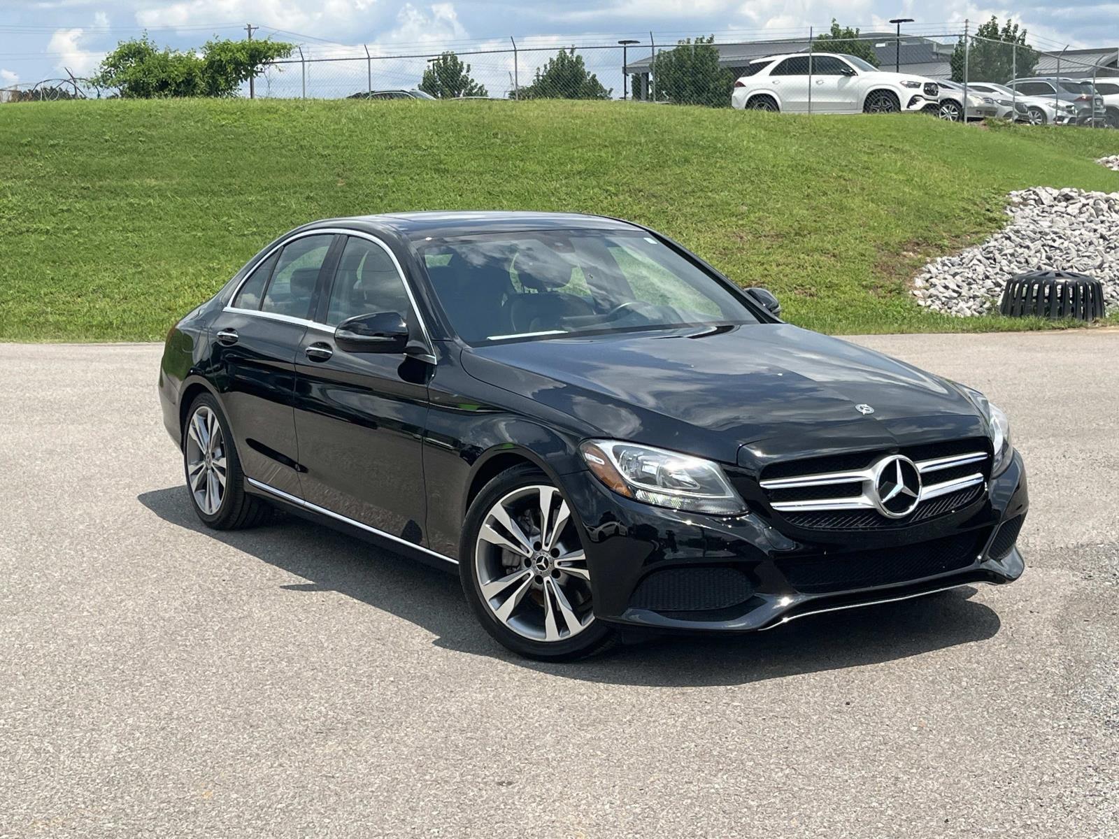Black 2018 Mercedes-Benz C-Class Sedan Rear-Wheel Drive Automatic