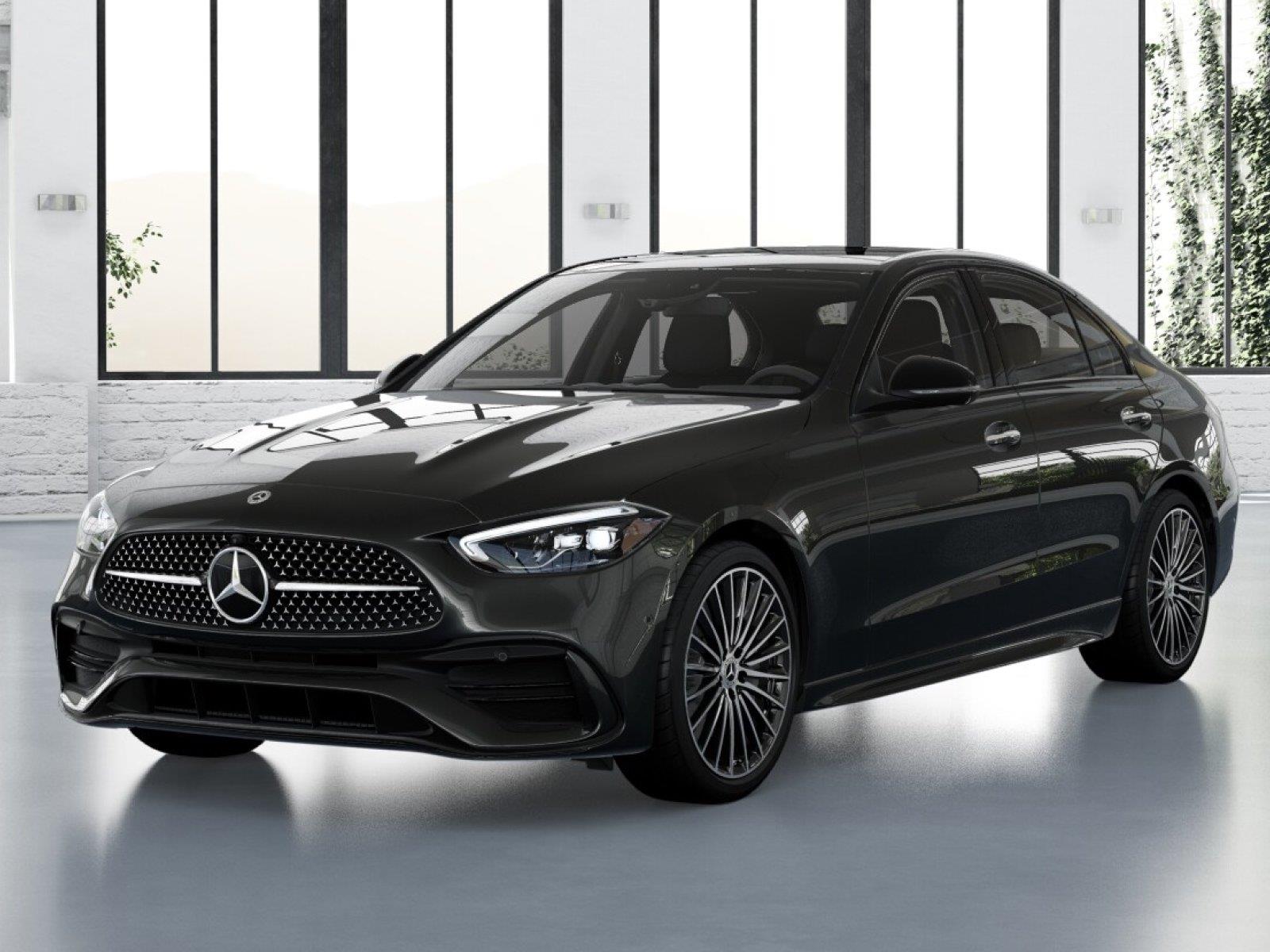 Gray (Graphite Grey Metallic) 2026 Mercedes-Benz C-Class Sedan Rear-Wheel Drive Automatic
