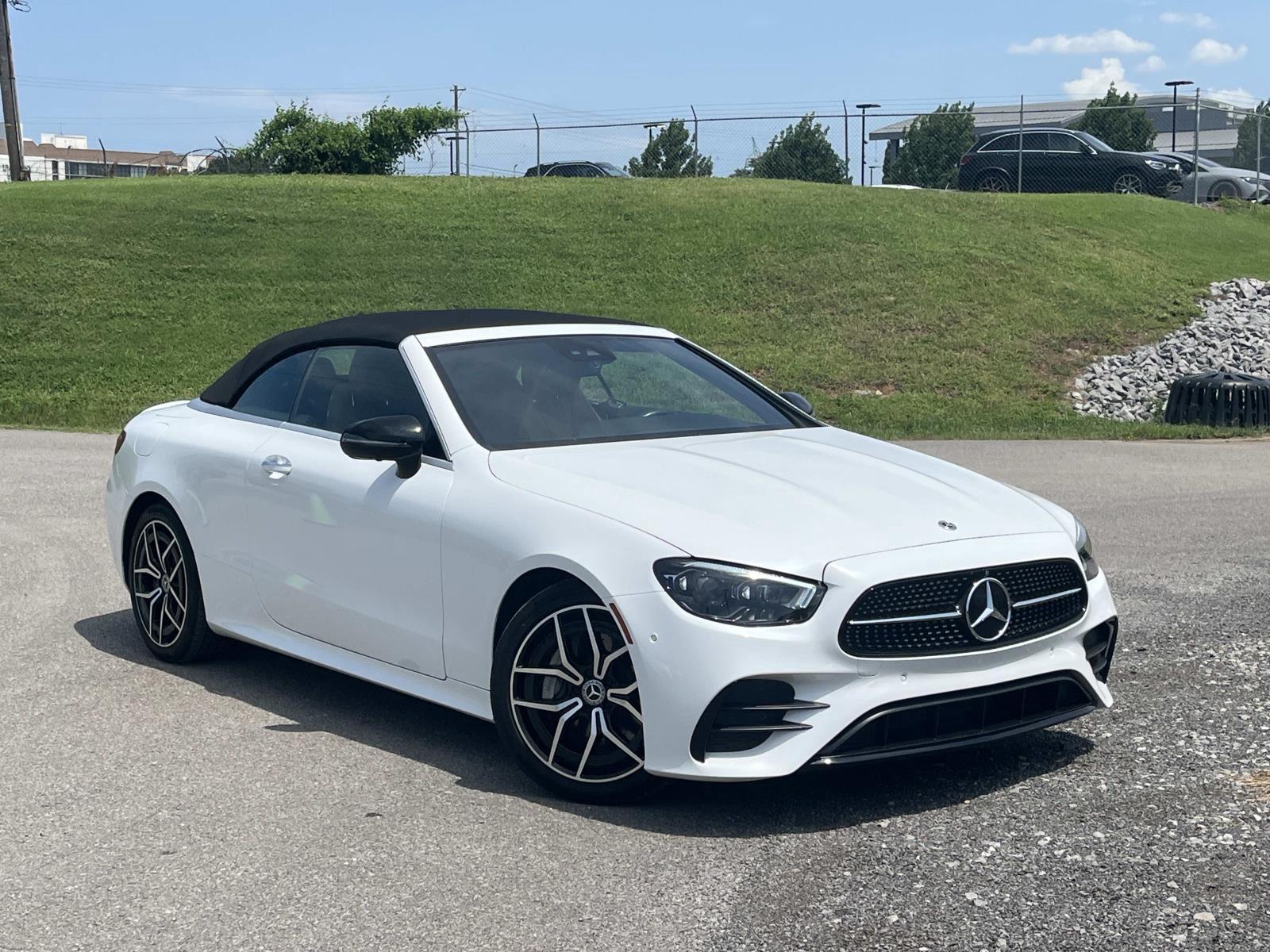 MANUFAKTUR Moonlight White Metallic 2023 Mercedes-Benz E-Class Convertible Rear-Wheel Drive Automatic