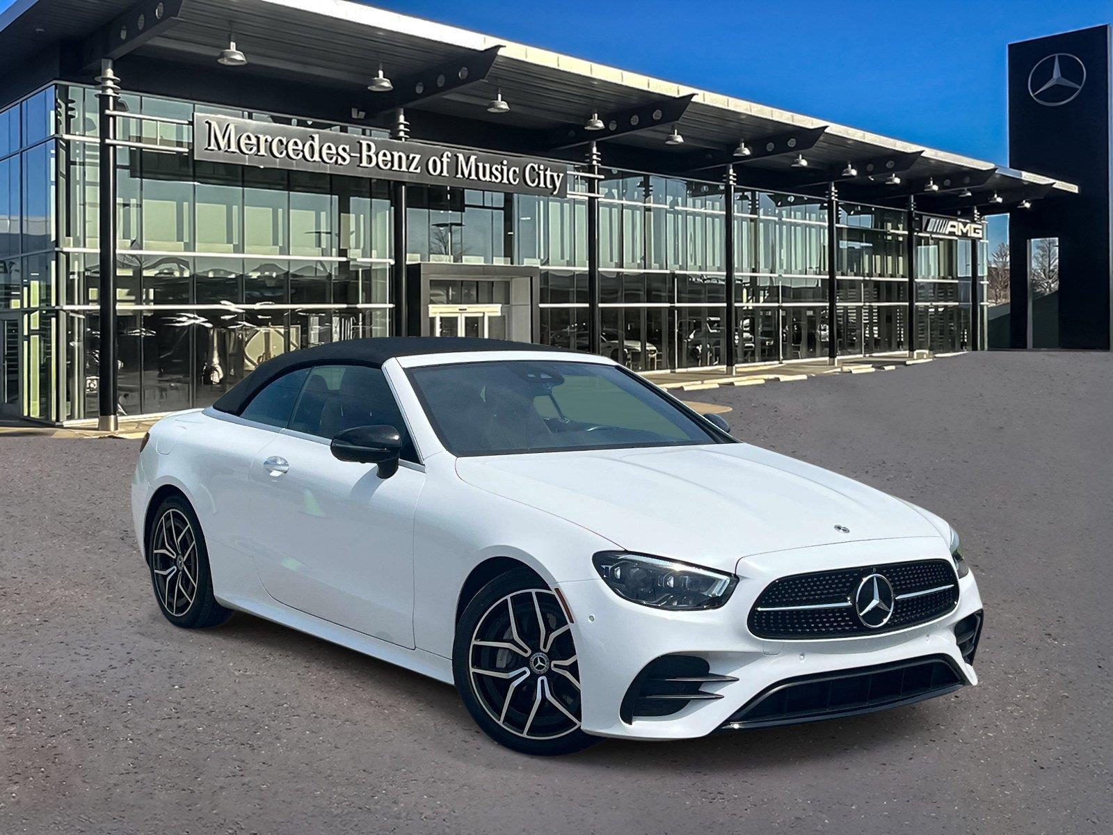 MANUFAKTUR Moonlight White Metallic 2023 Mercedes-Benz E-Class Convertible Rear-Wheel Drive Automatic