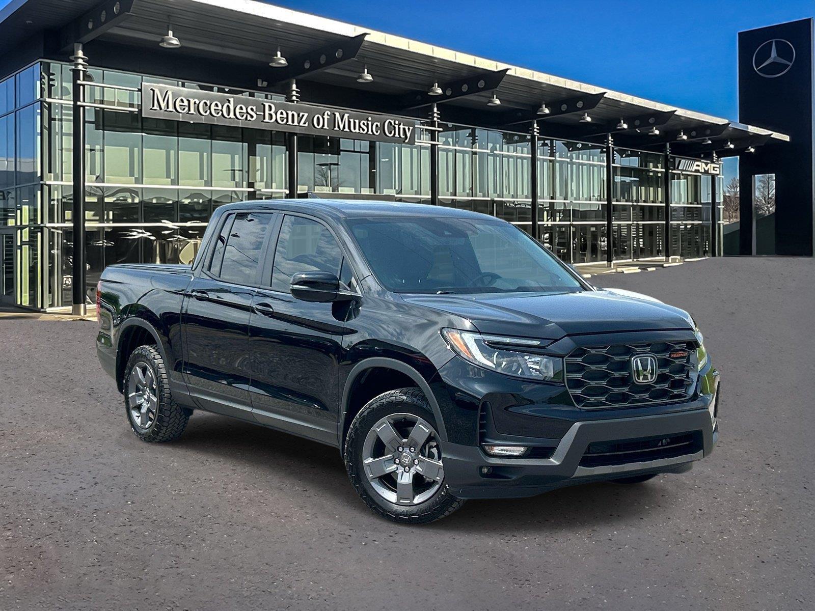 Crystal Black Pearl 2025 Honda Ridgeline Pickup Truck All-Wheel Drive Automatic