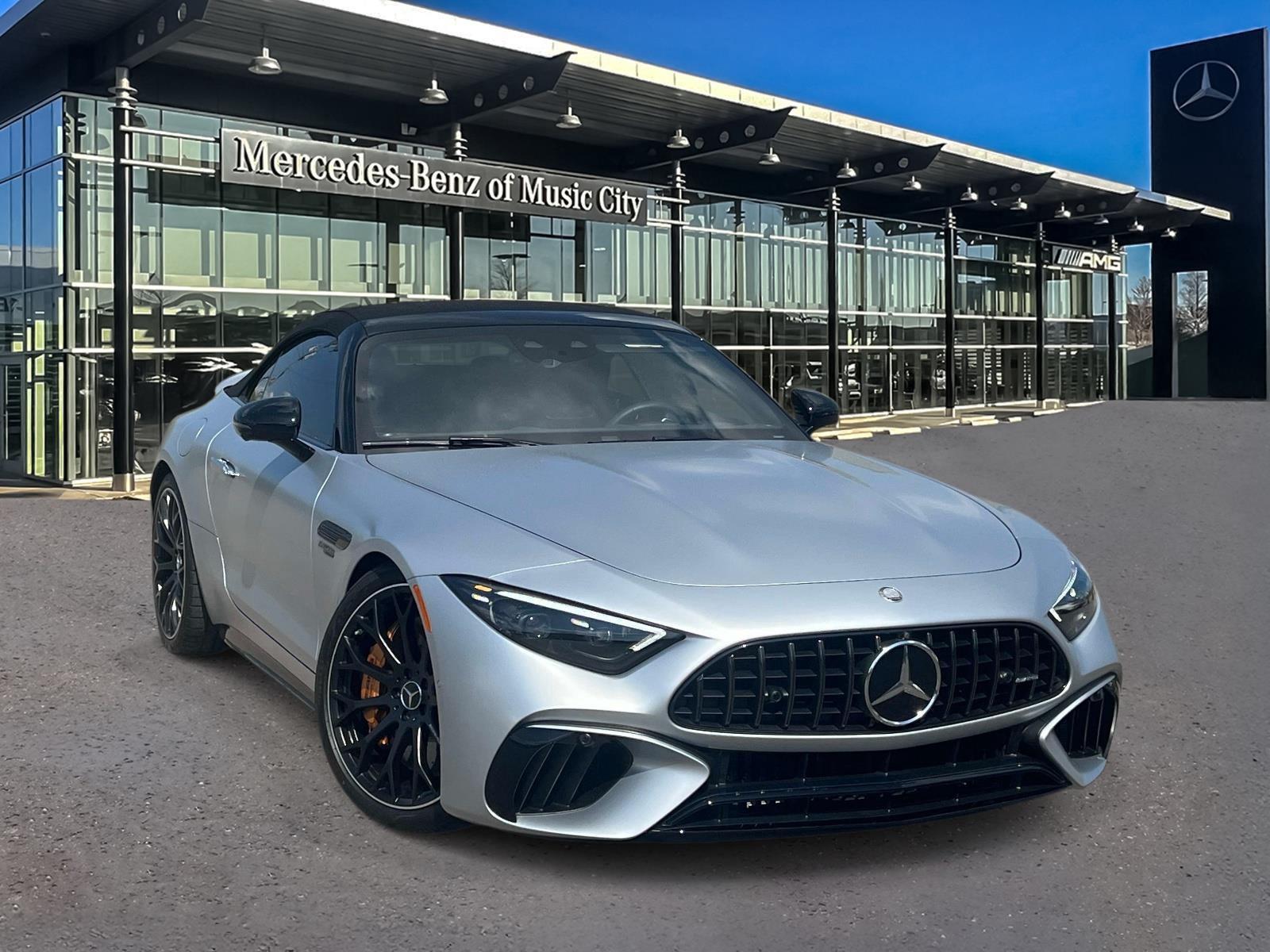 MANUFAKTUR Cirrus Silver MAGNO 2025 Mercedes-Benz SL-Class Convertible All-Wheel Drive Automatic