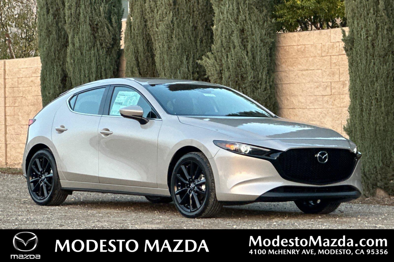 Gray (Platinum Quartz Metallic) 2026 Mazda MAZDA3 Hatchback Front-Wheel Drive Manual