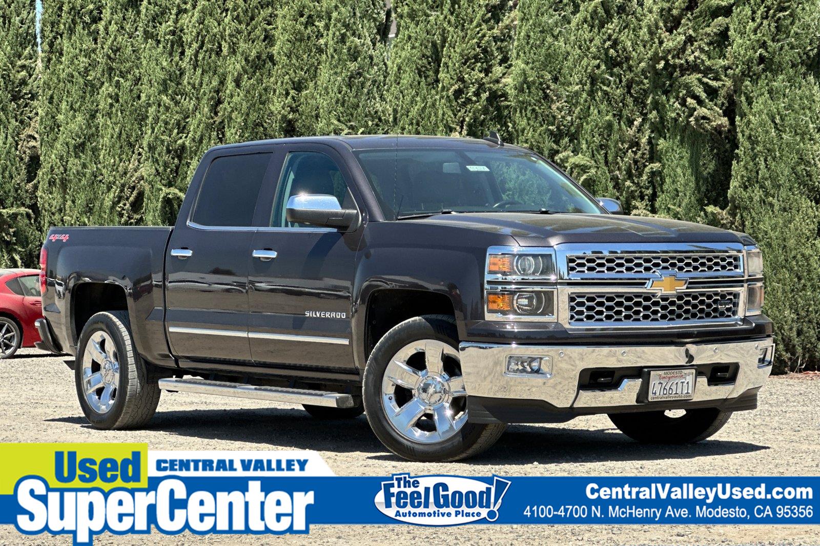 Gray (Tungsten Metallic) 2015 Chevrolet Silverado 1500 Pickup Truck Four-Wheel Drive 6-Speed Automatic