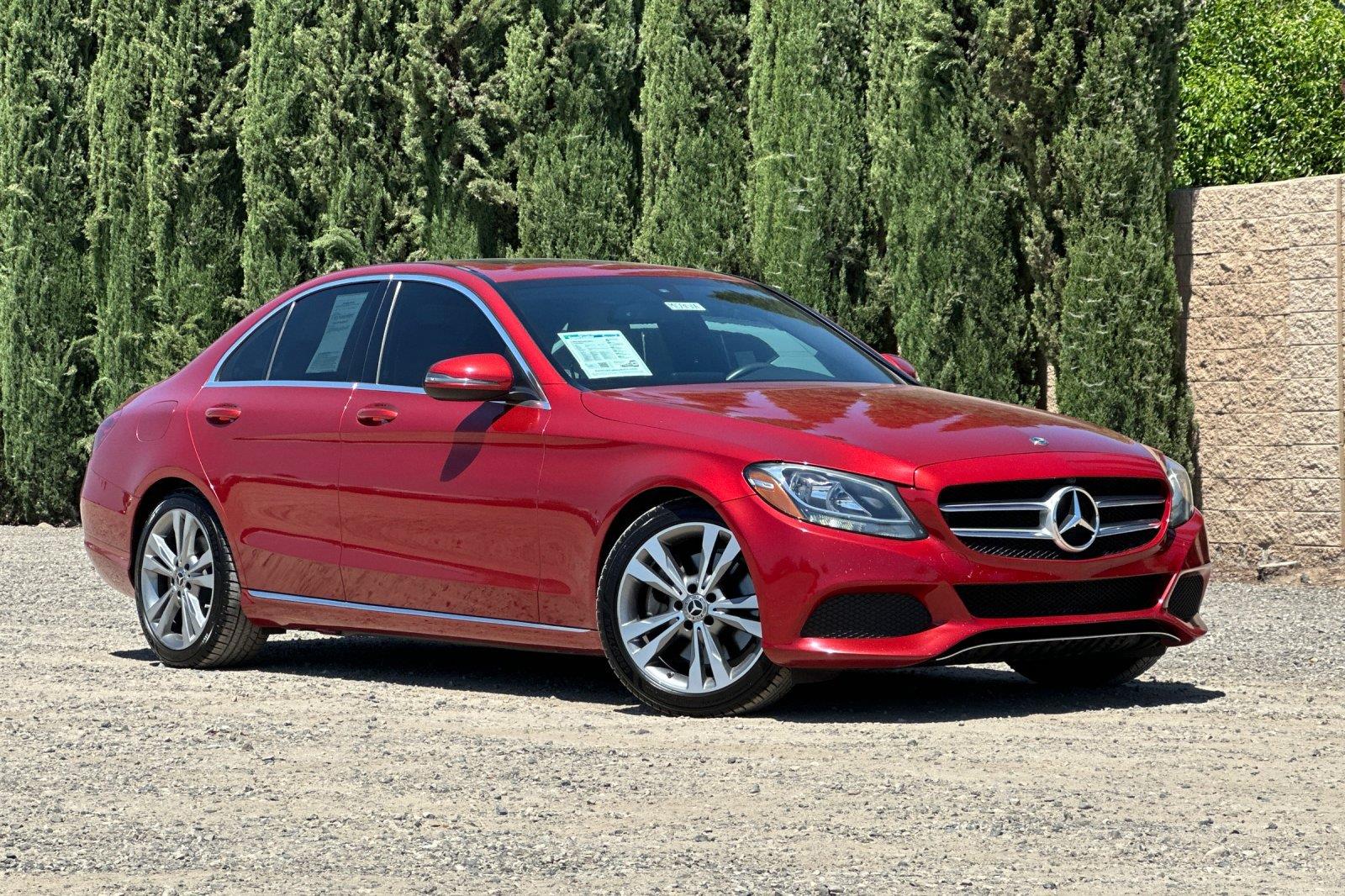 designo Cardinal Red Metallic 2018 Mercedes-Benz C-Class Sedan Rear-Wheel Drive Automatic