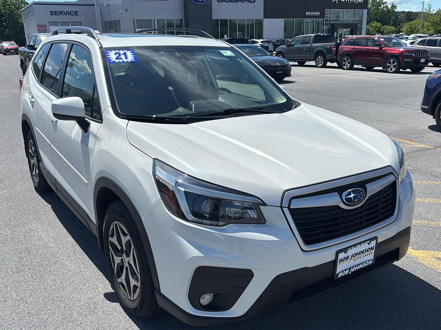 Crystal White Pearl 2021 Subaru Forester SUV / Crossover All-Wheel Drive Continuously Variable Transmission