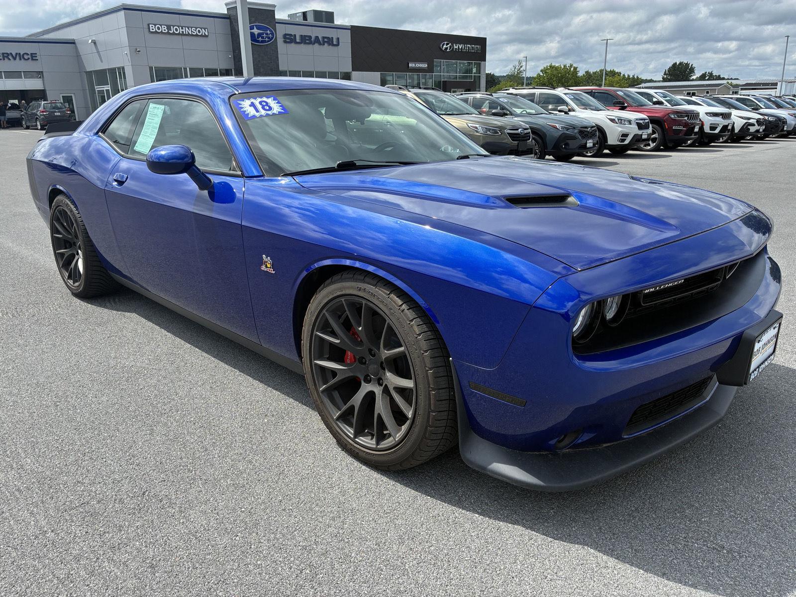 Indigo Blue 2018 Dodge Challenger Coupe Rear-Wheel Drive 8-Speed Automatic