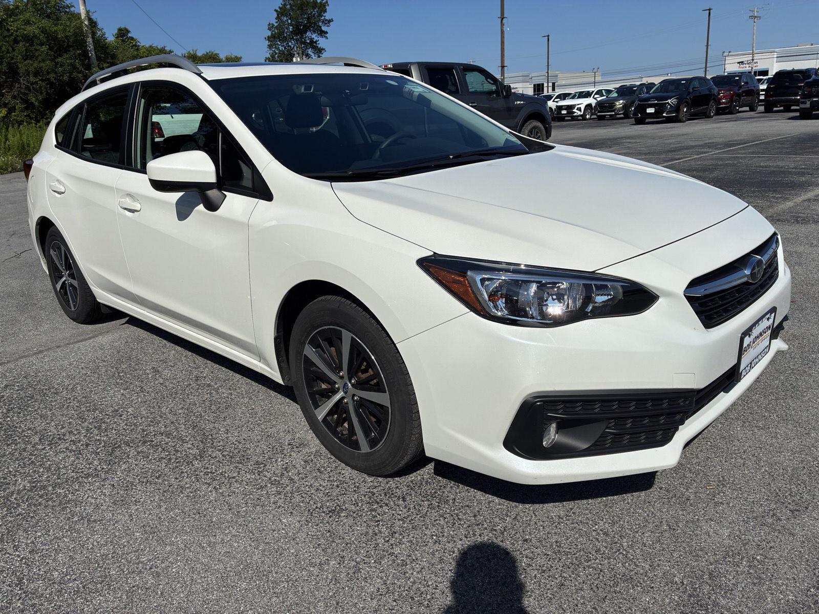 Crystal White Pearl 2023 Subaru Impreza Wagon All-Wheel Drive Continuously Variable Transmission