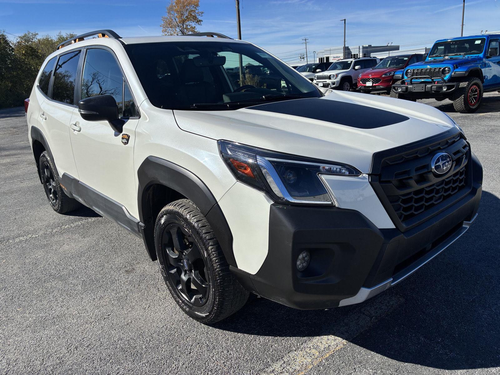 Crystal White Pearl 2023 Subaru Forester SUV / Crossover All-Wheel Drive Continuously Variable Transmission