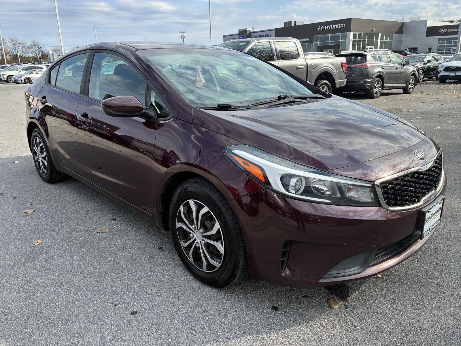 Garnet Red 2018 Kia Forte Sedan Front-Wheel Drive