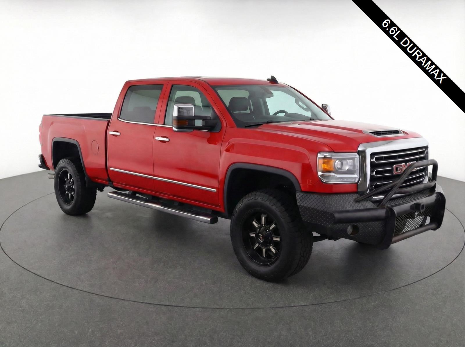 Cardinal Red 2018 GMC Sierra 2500HD SLT Crew Cab SB 4WD Pickup Truck Four-Wheel Drive 6-Speed Automatic