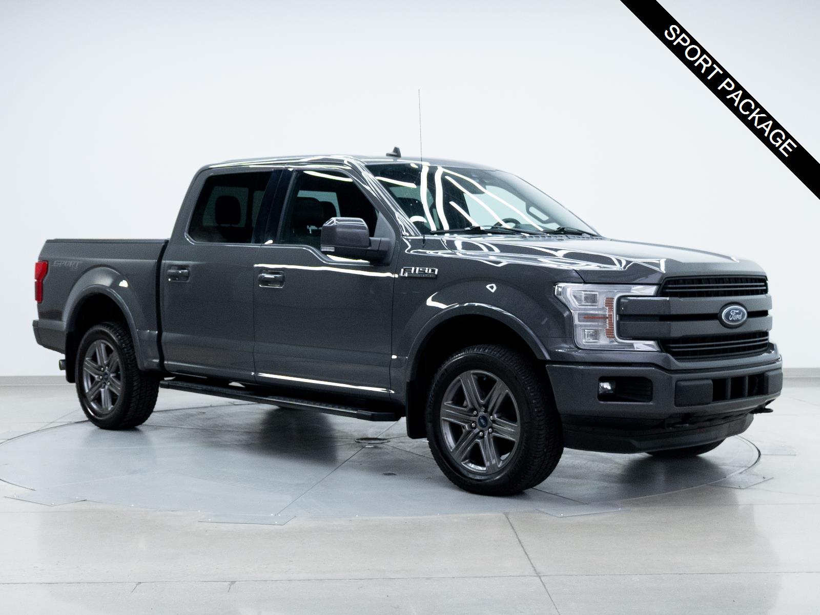 Agate Black 2020 Ford F-150 Lariat SuperCrew 4WD Pickup Truck Four-Wheel Drive Automatic