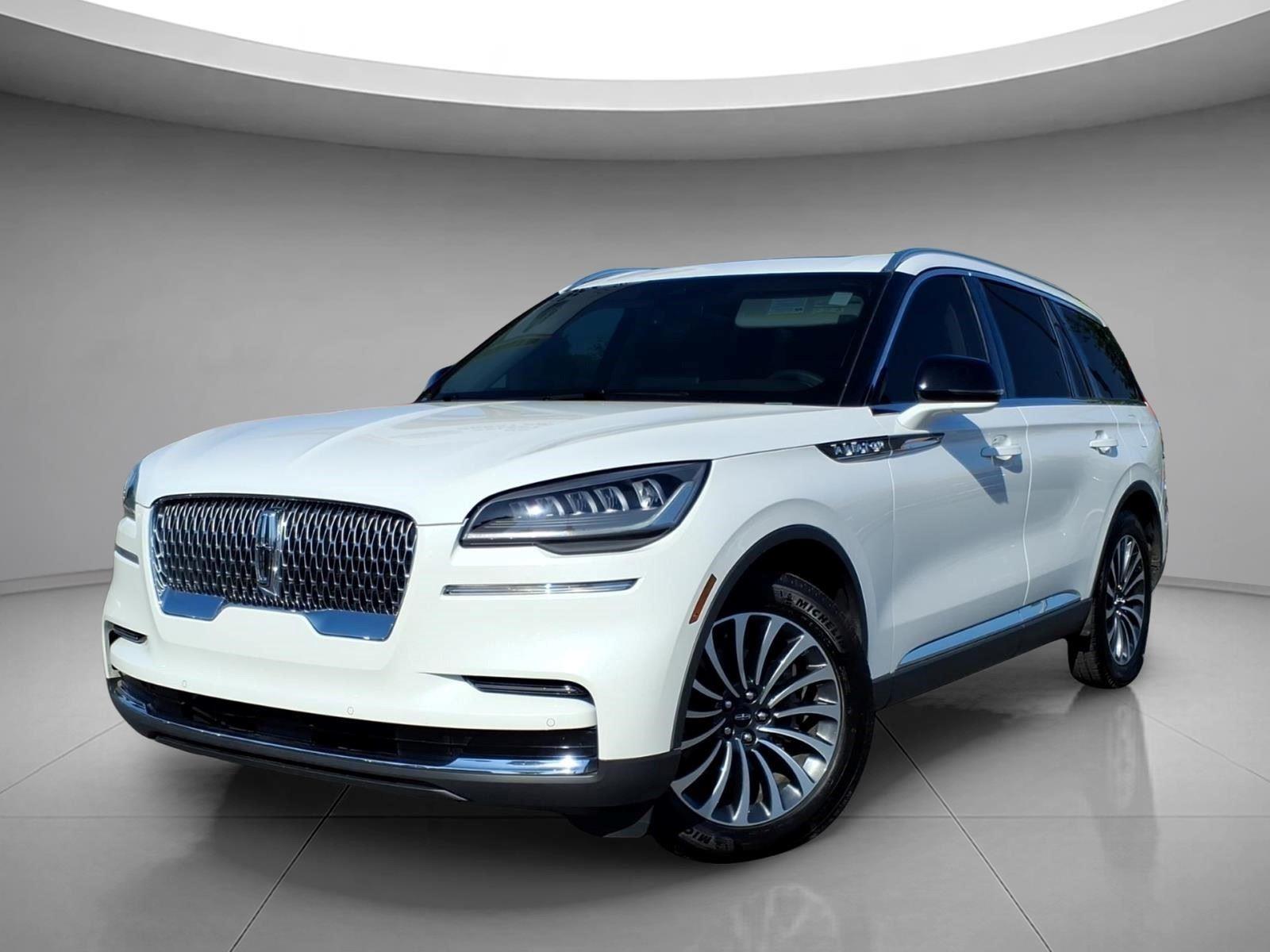 Pristine White Metallic Tri-Coat 2024 Lincoln Aviator Premiere RWD SUV / Crossover Rear-Wheel Drive Automatic