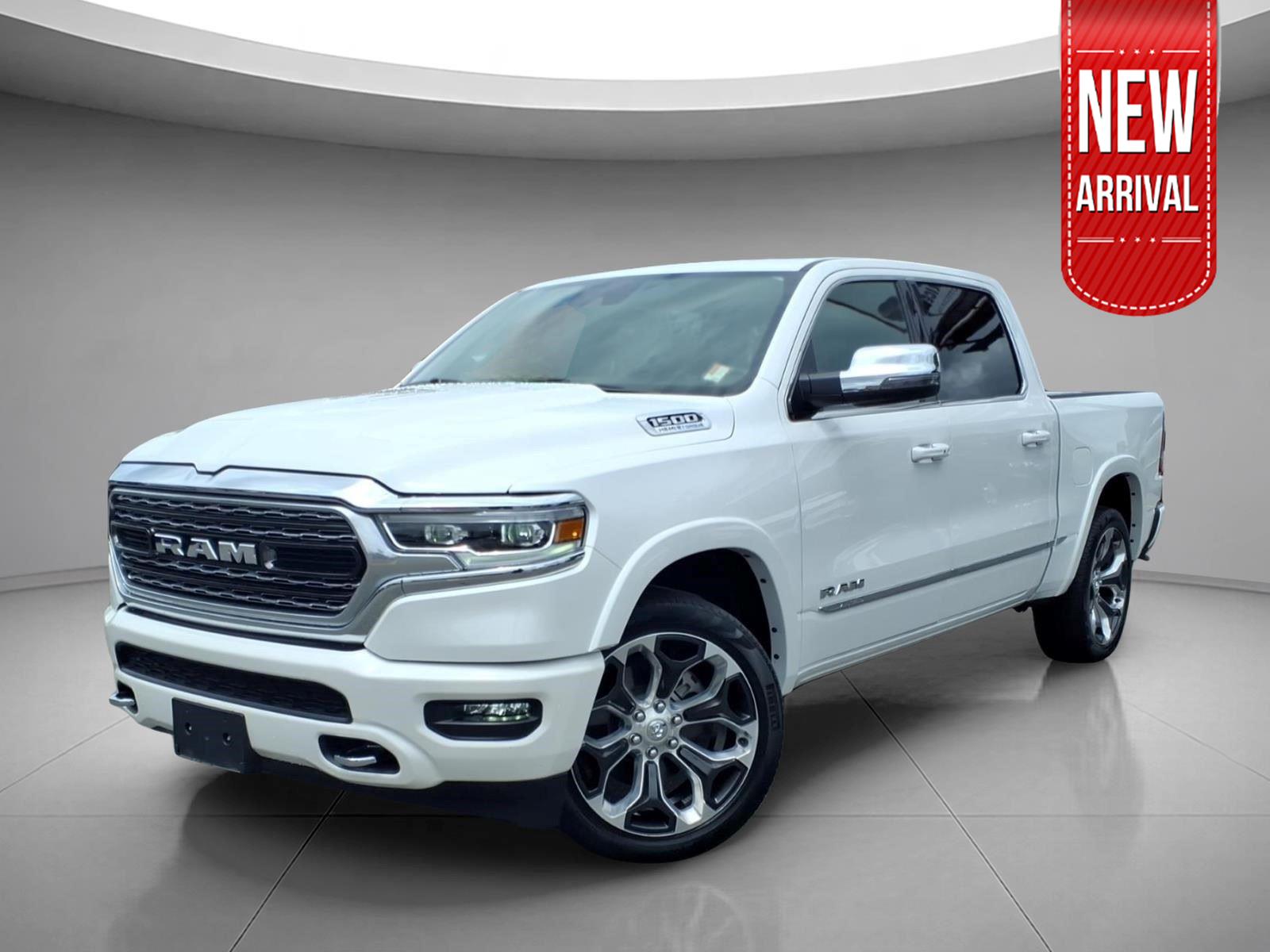 Ivory White Tri-Coat Pearlcoat 2024 RAM 1500 Pickup Truck Four-Wheel Drive 8-Speed Automatic