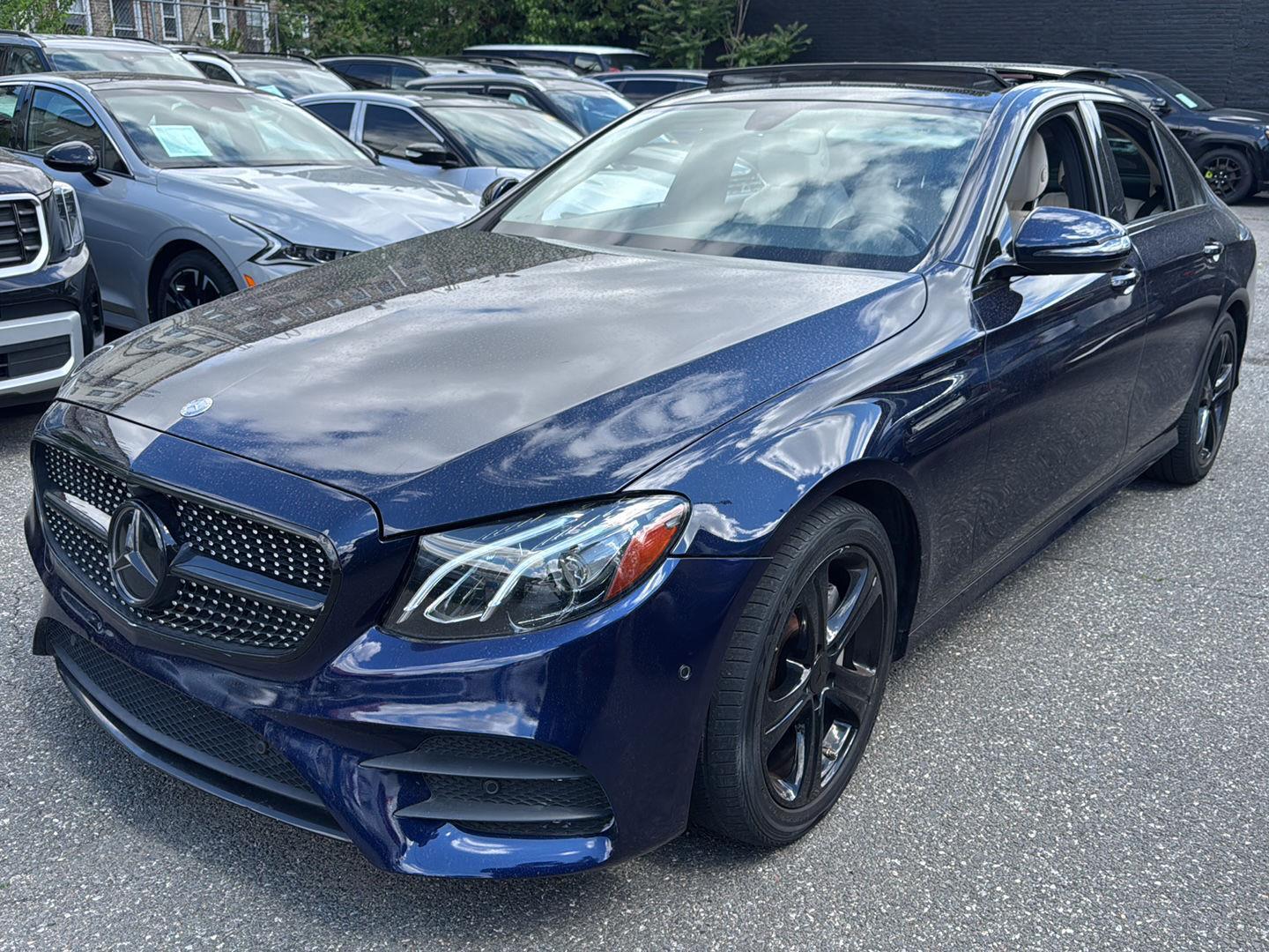 Lunar Blue Metallic 2017 Mercedes-Benz E-Class E 300 4MATIC Sedan All-Wheel Drive Automatic