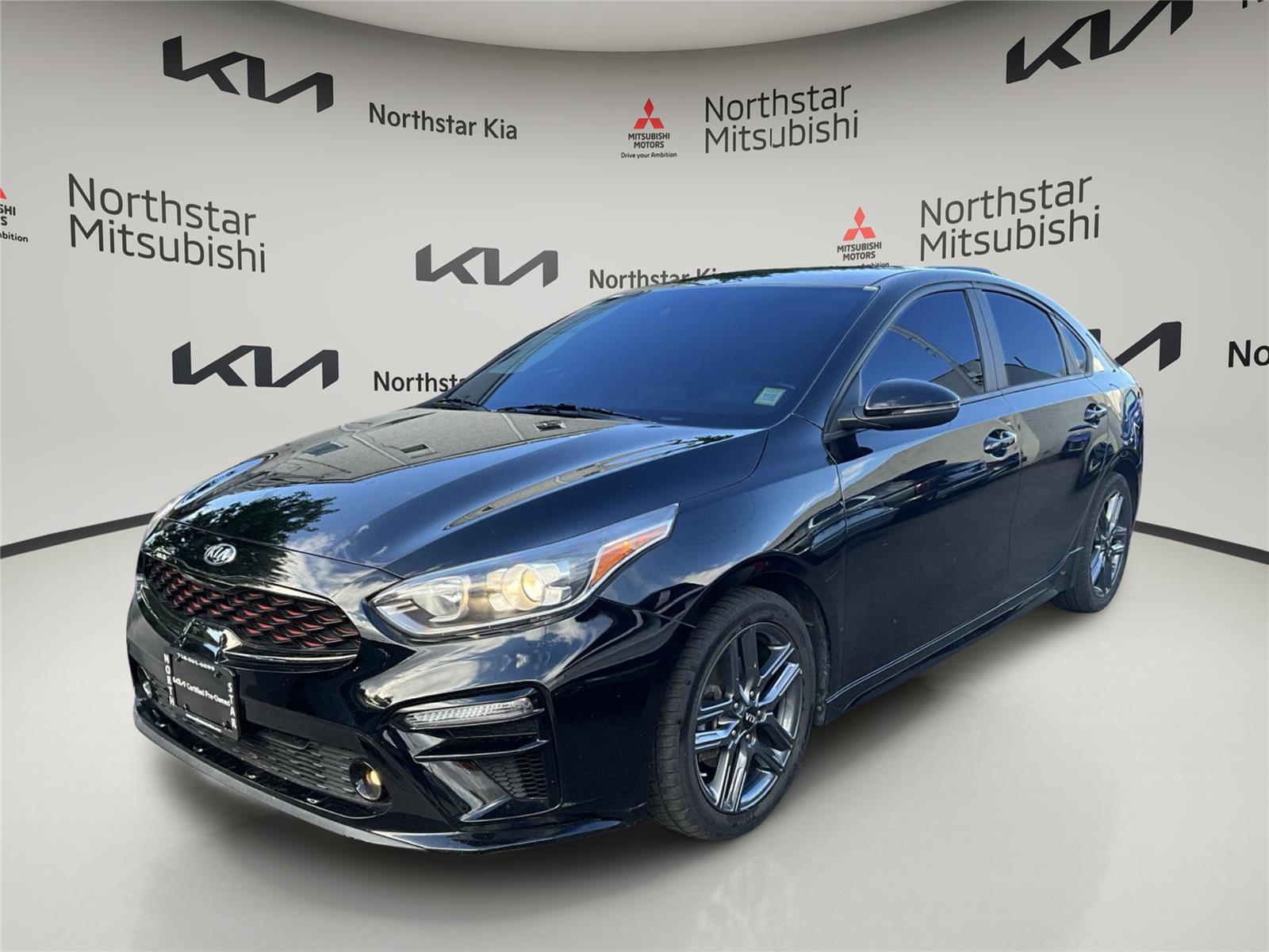 Aurora Black 2021 Kia Forte Sedan Front-Wheel Drive Continuously Variable Transmission