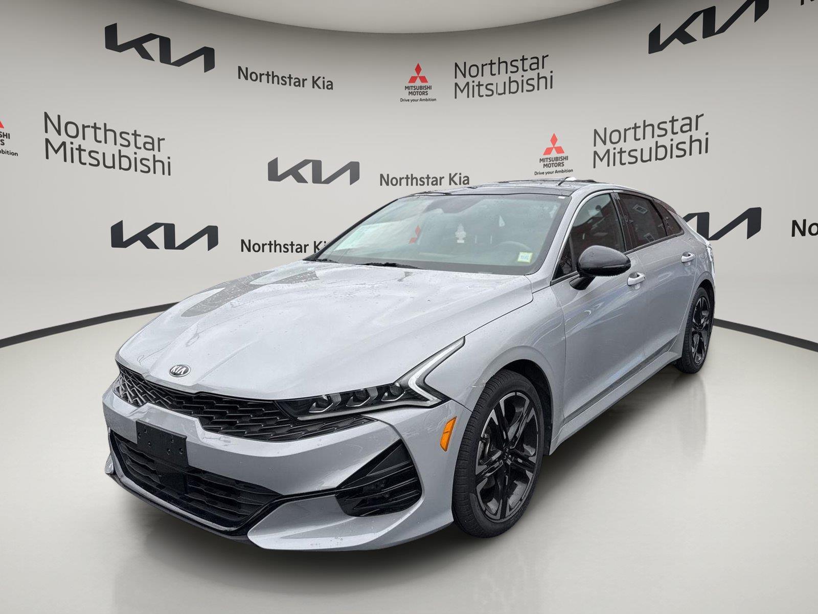 Wolf Gray 2021 Kia K5 Sedan Front-Wheel Drive Automatic