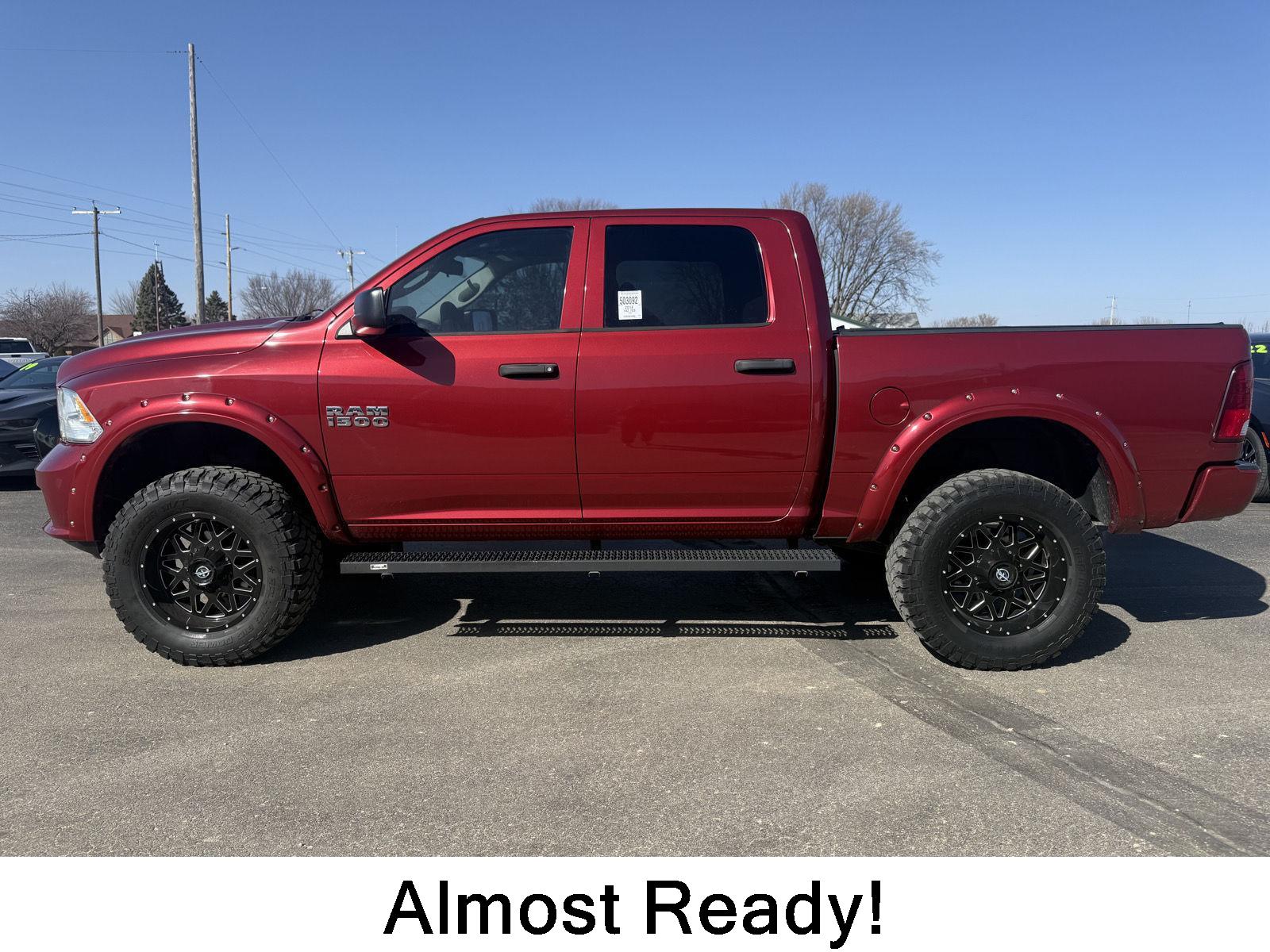 Deep Cherry Red Crystal Pearlcoat 2014 RAM 1500 Express Crew Cab 4WD Pickup Truck Four-Wheel Drive 6-Speed Automatic