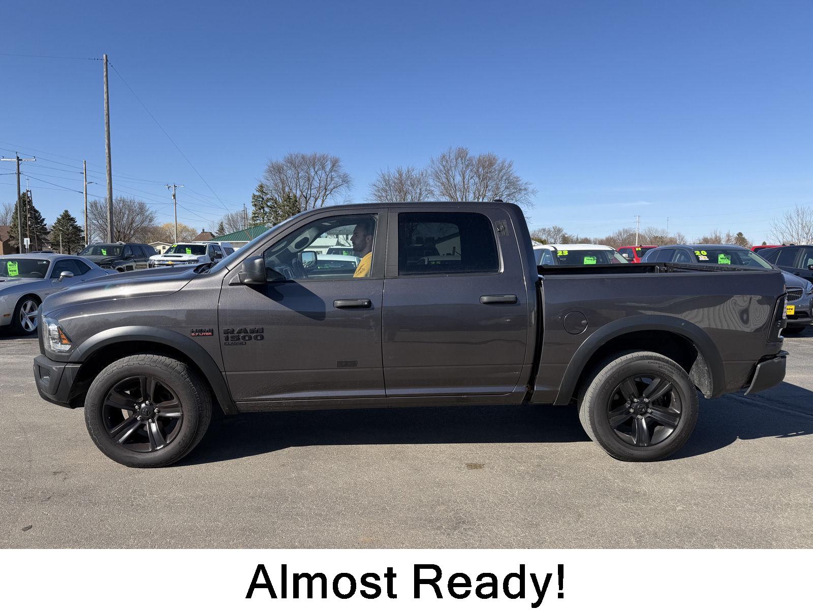 Gray (Granite Crystal Metallic Clearcoat) 2021 RAM 1500 Classic Warlock Crew Cab 4WD Pickup Truck Four-Wheel Drive 8-Speed Automatic
