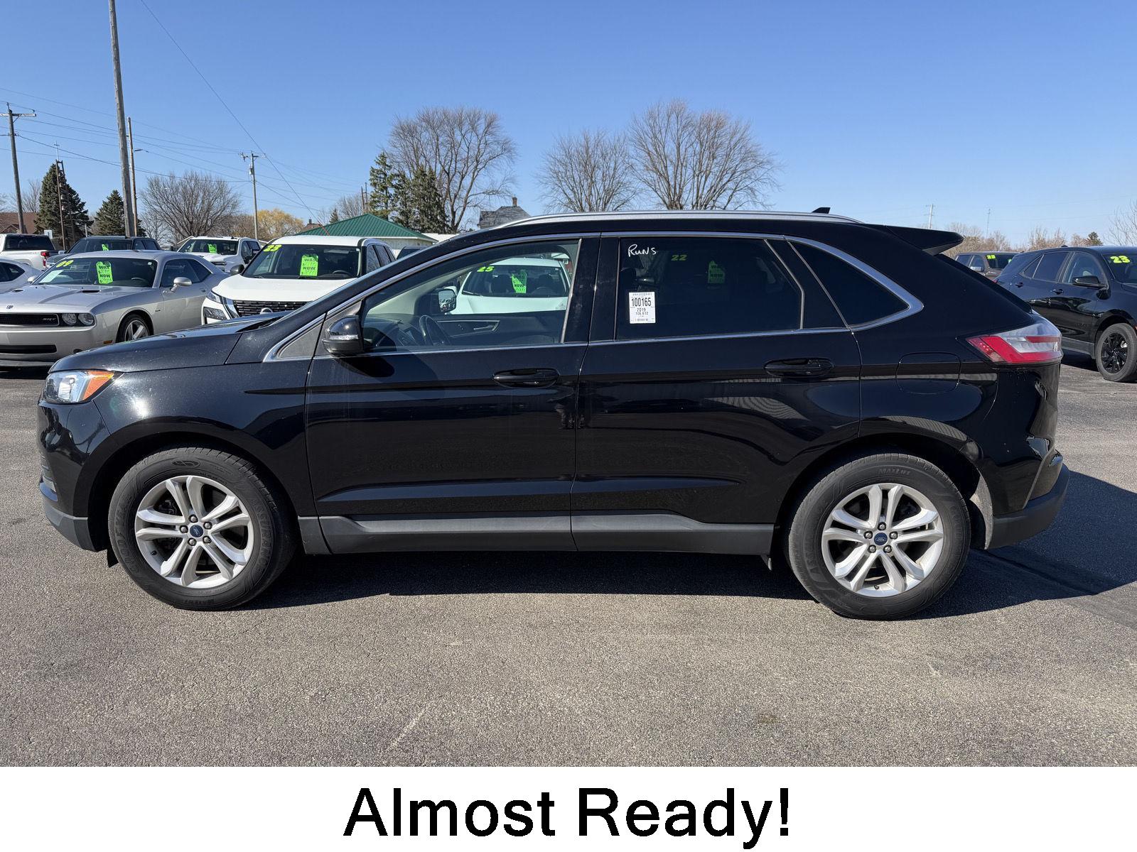 Agate Black Metallic 2019 Ford Edge SEL AWD SUV / Crossover All-Wheel Drive 8-Speed Automatic