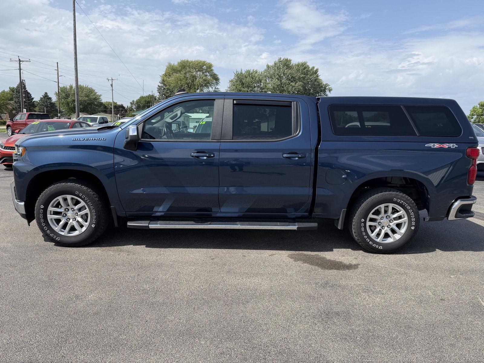 Northsky Blue Metallic 2019 Chevrolet Silverado 1500 Pickup Truck Four-Wheel Drive 8-Speed Automatic