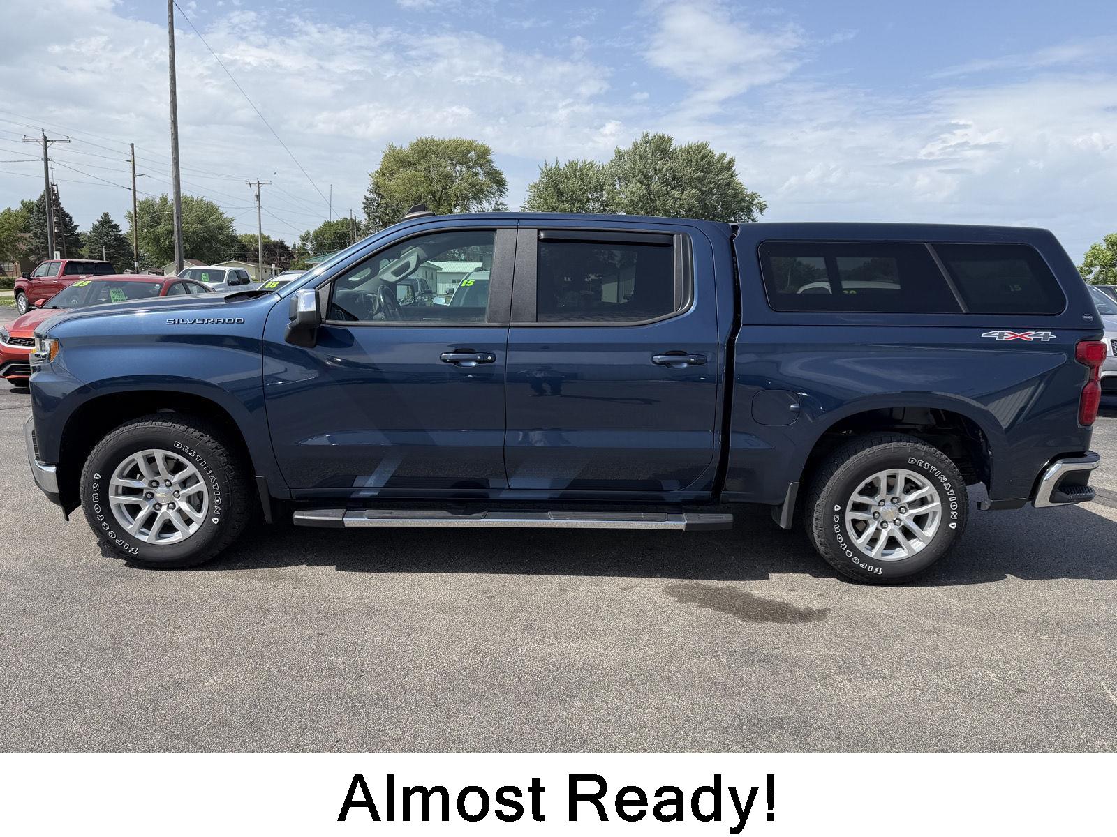 Northsky Blue Metallic 2019 Chevrolet Silverado 1500 Pickup Truck Four-Wheel Drive 8-Speed Automatic