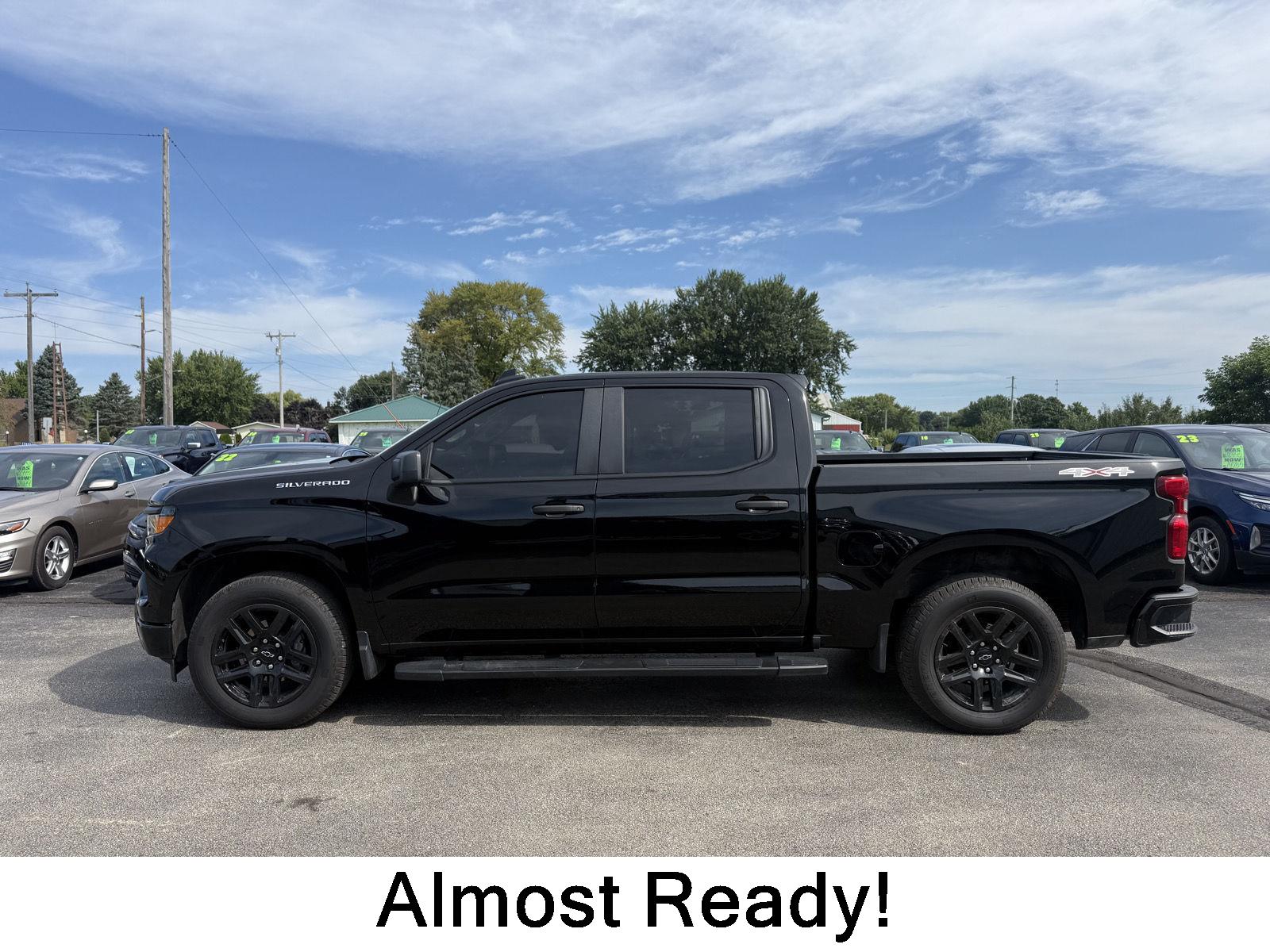 Black 2024 Chevrolet Silverado 1500 Pickup Truck Four-Wheel Drive 