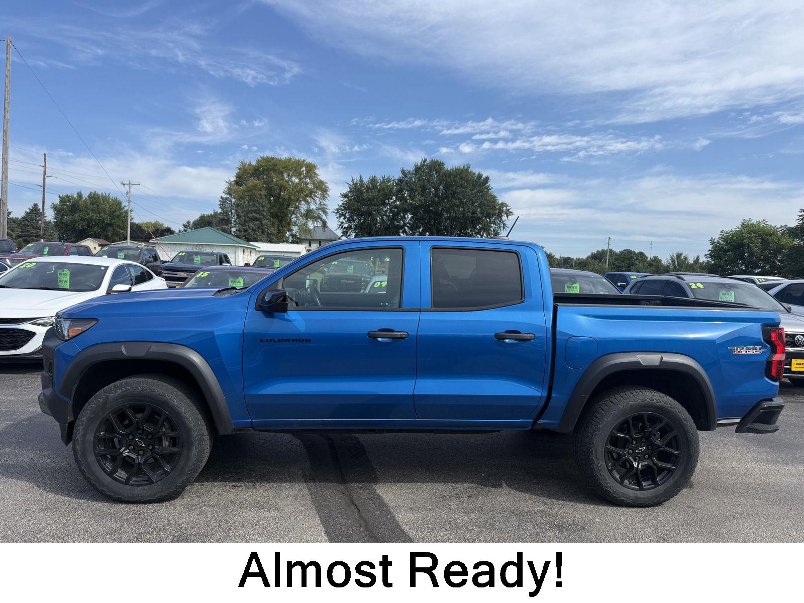 Blue 2023 Chevrolet Colorado Pickup Truck Four-Wheel Drive 