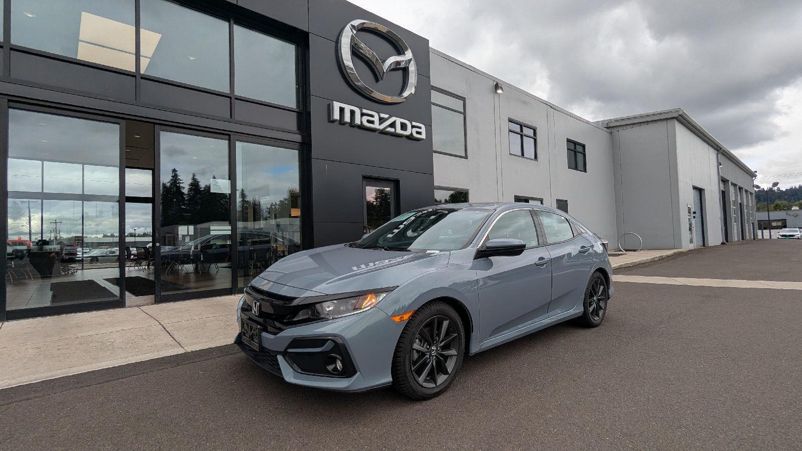 Sonic Gray Pearl 2020 Honda Civic Hatchback Hatchback Front-Wheel Drive Continuously Variable Transmission