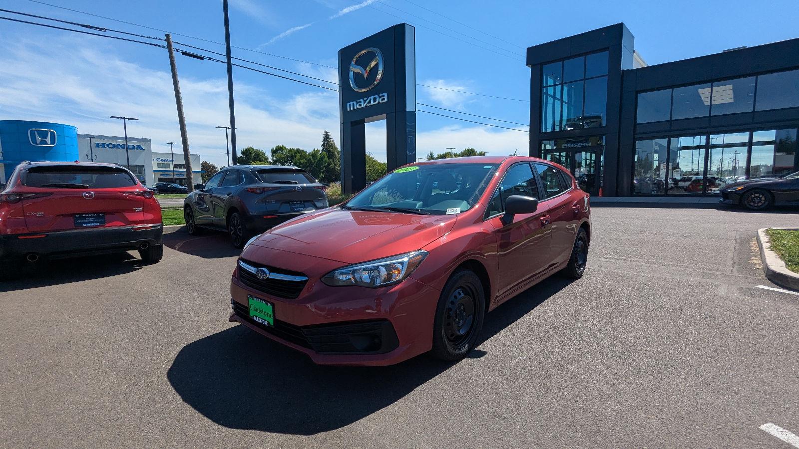 Crimson Red Pearl 2021 Subaru Impreza Sedan Continuously Variable Transmission